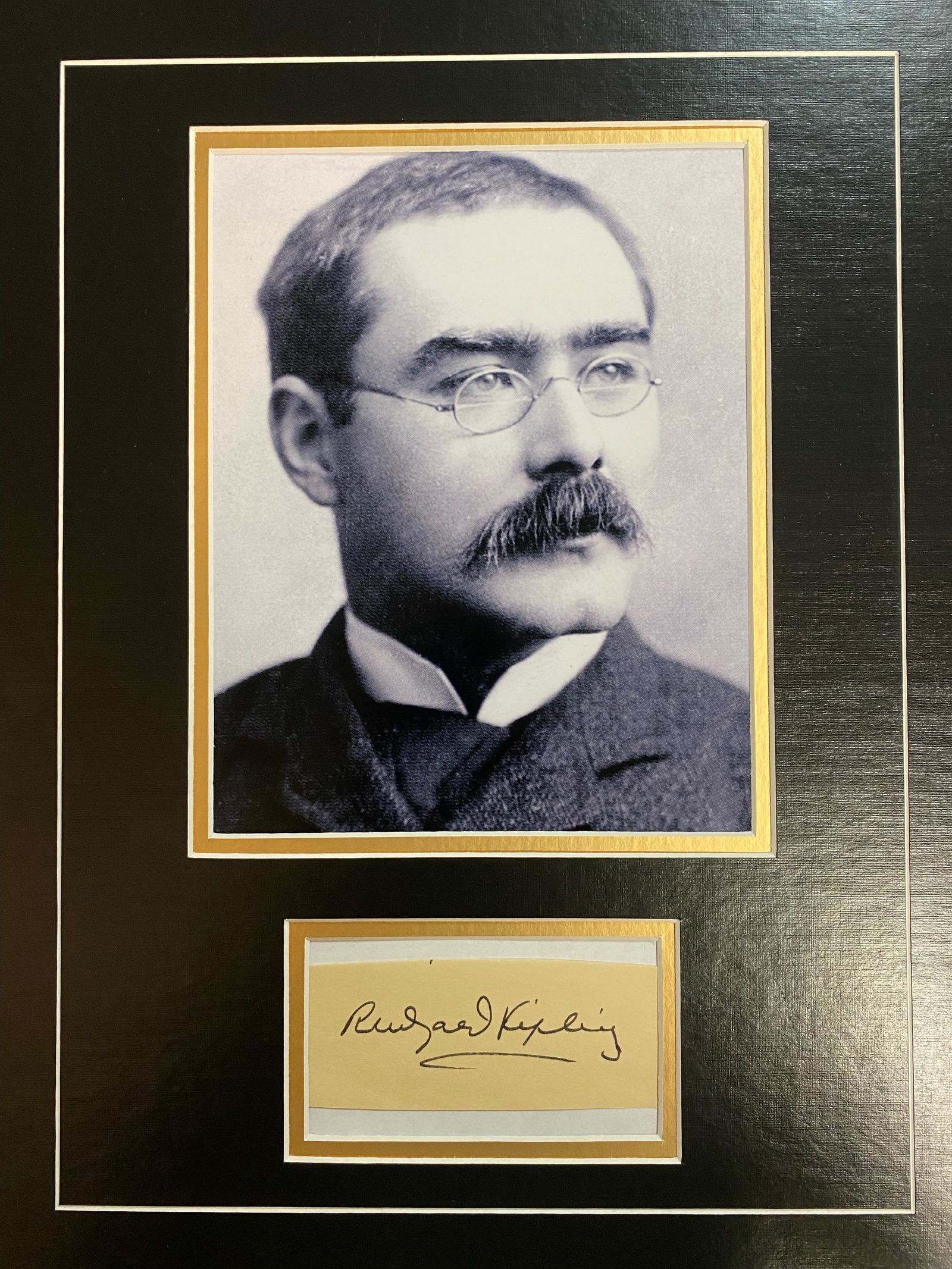 Rudyard Kipling Autographed Display (1 of 1)