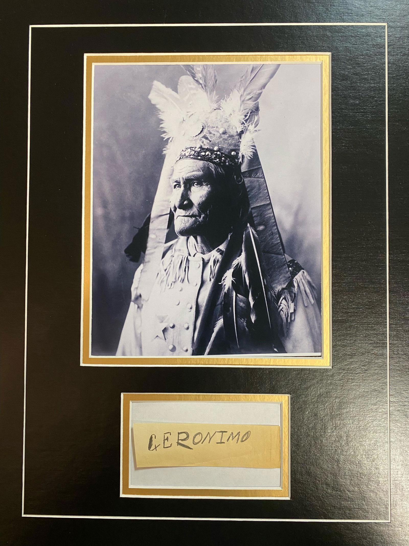 Geronimo Autographed Display (1 of 1)