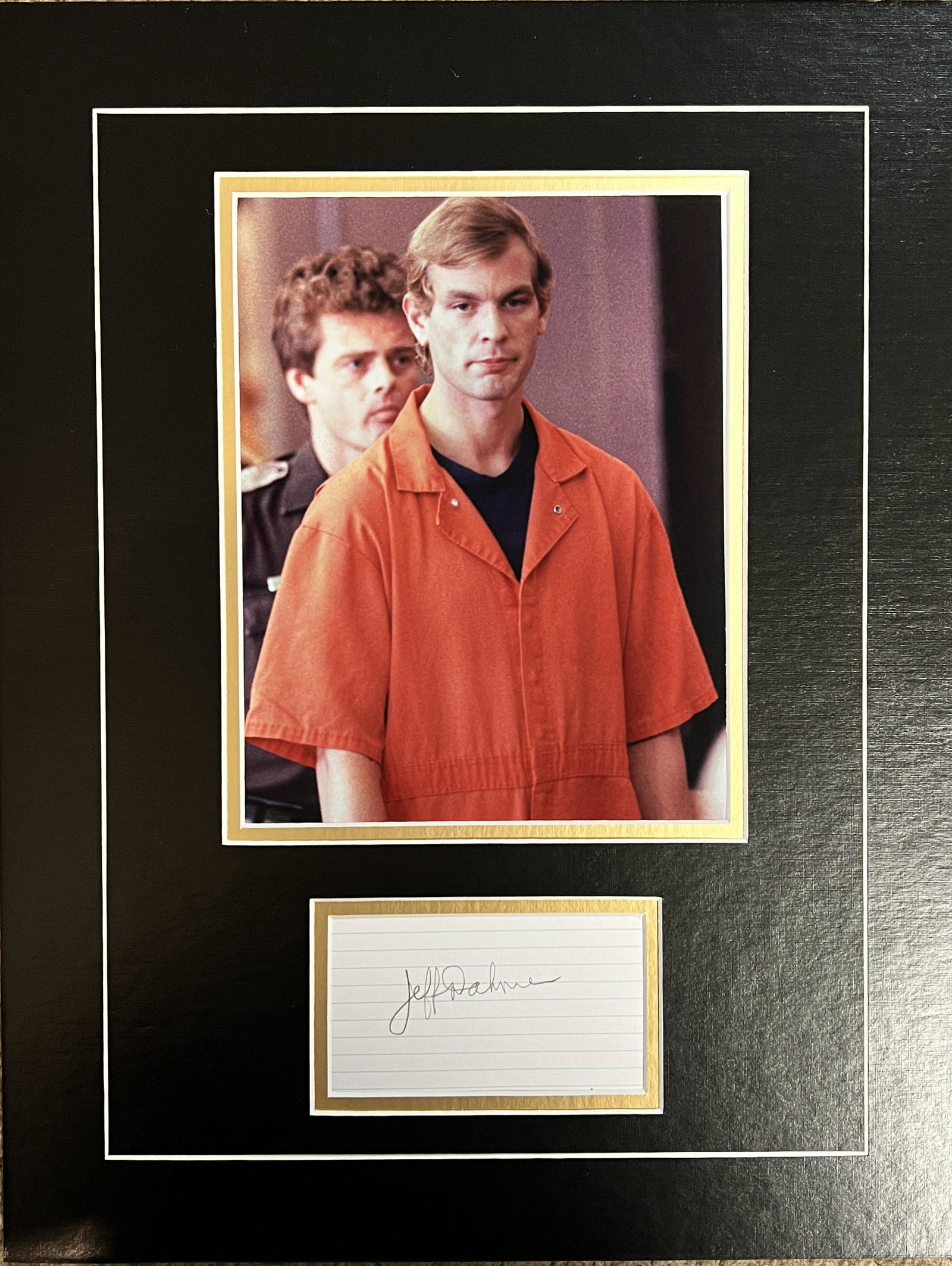Jeffey Dahmer Autographed Display (1 of 1)