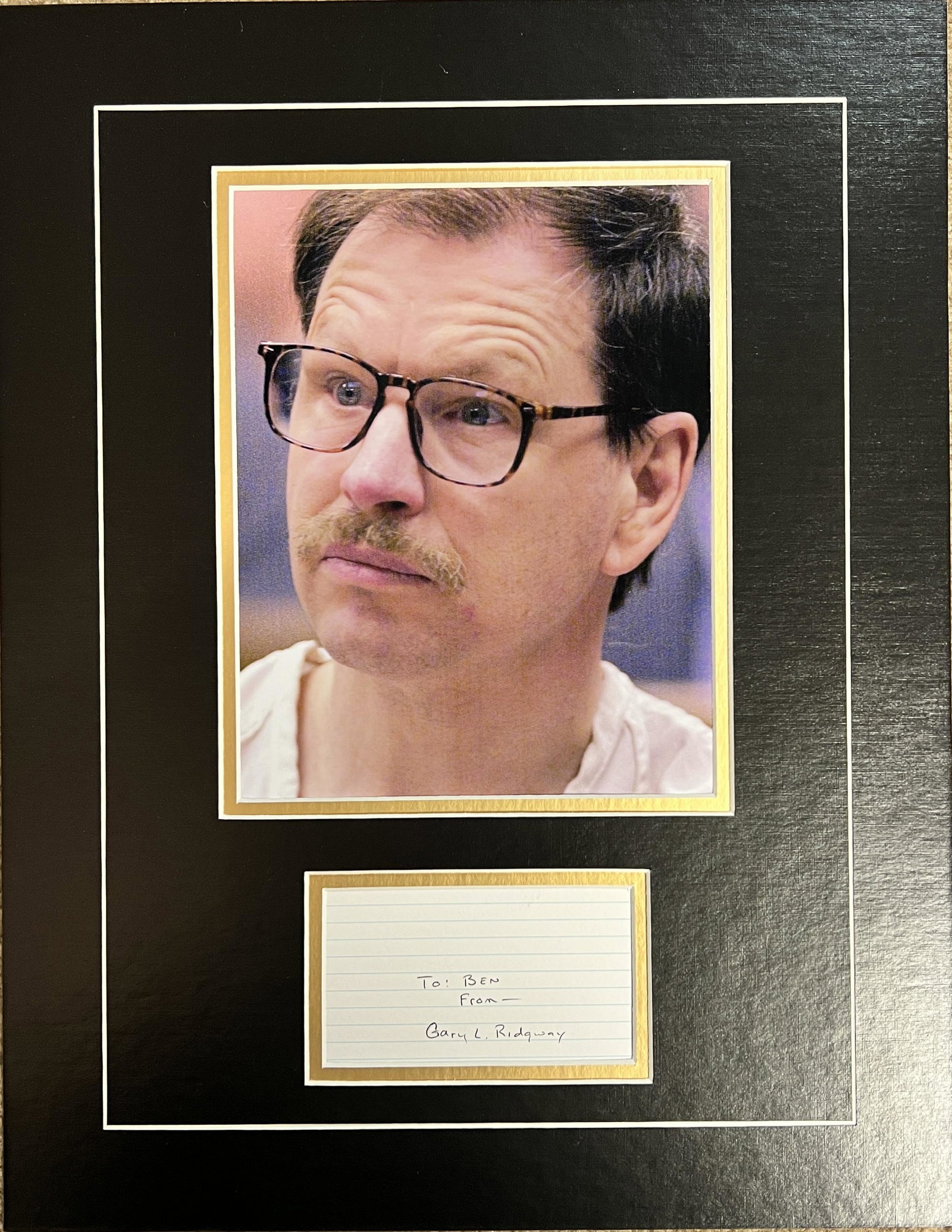 Gary Ridgway Autographed Display (1 of 1)