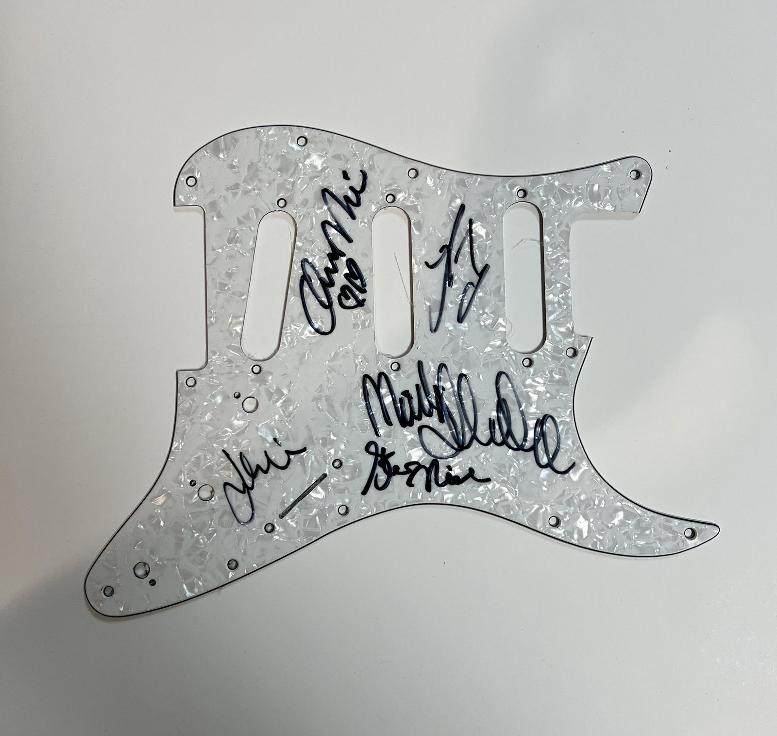 Fleetwood Mac Autographed Pickguard All 5 (1 of 1)