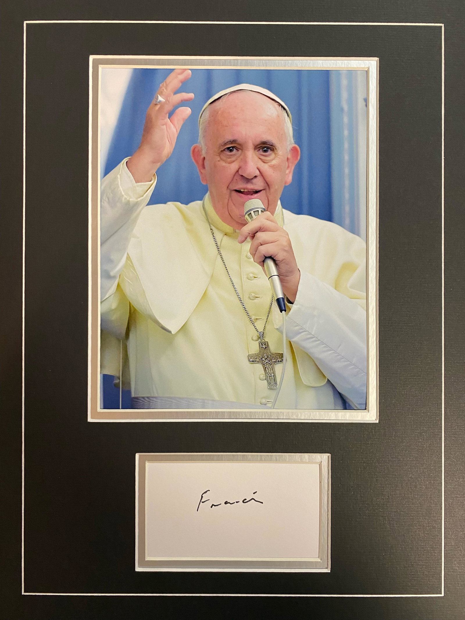 Pope Francis Autographed Display (1 of 1)