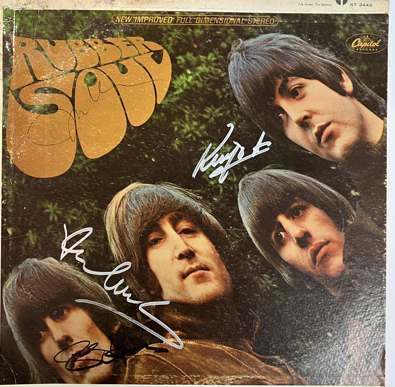 The Beatles AUTOGRAPHED Album All 4! LENNON (1 of 1)