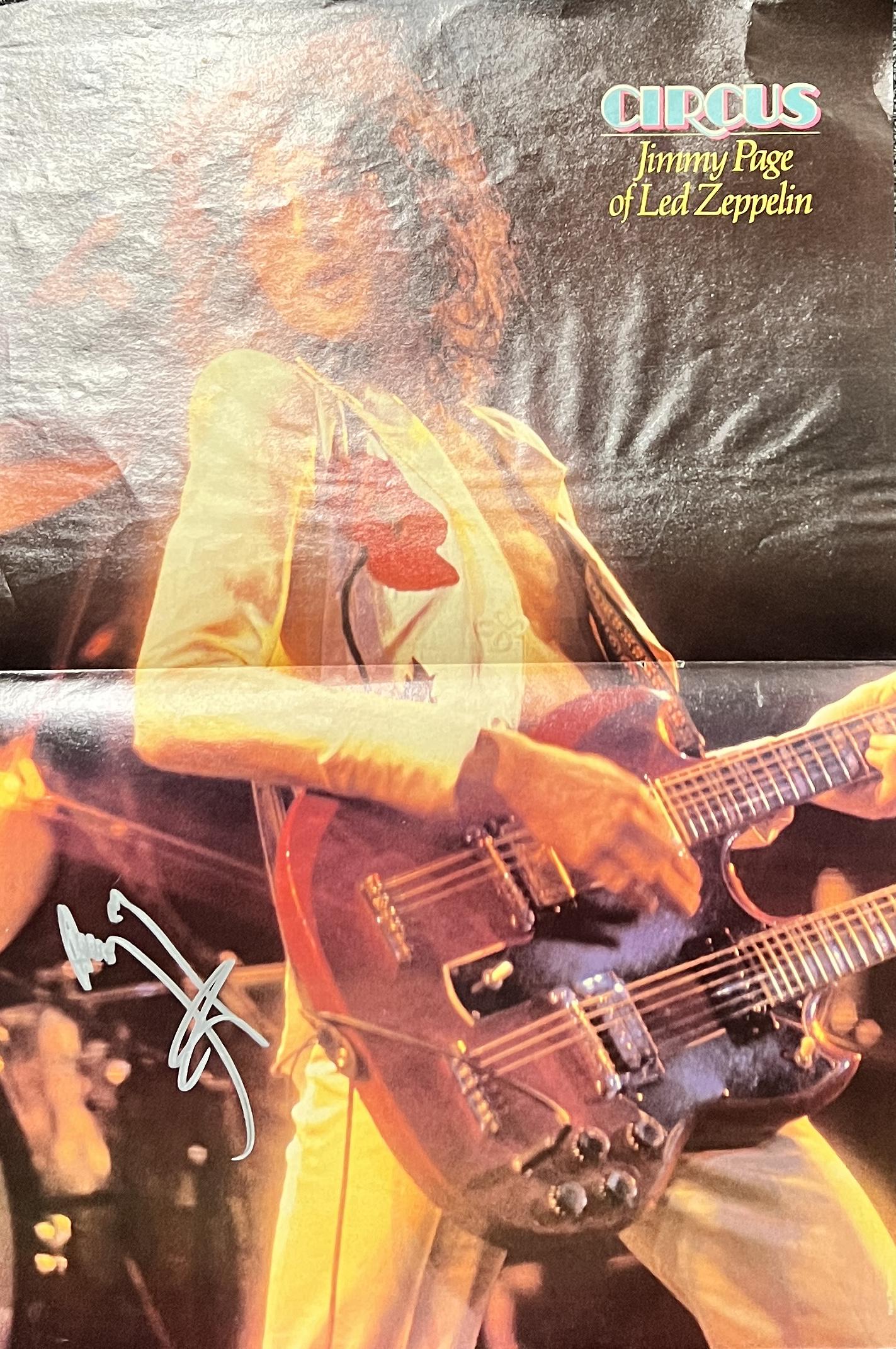 Jimmy Page Autographed Poster (1 of 1)