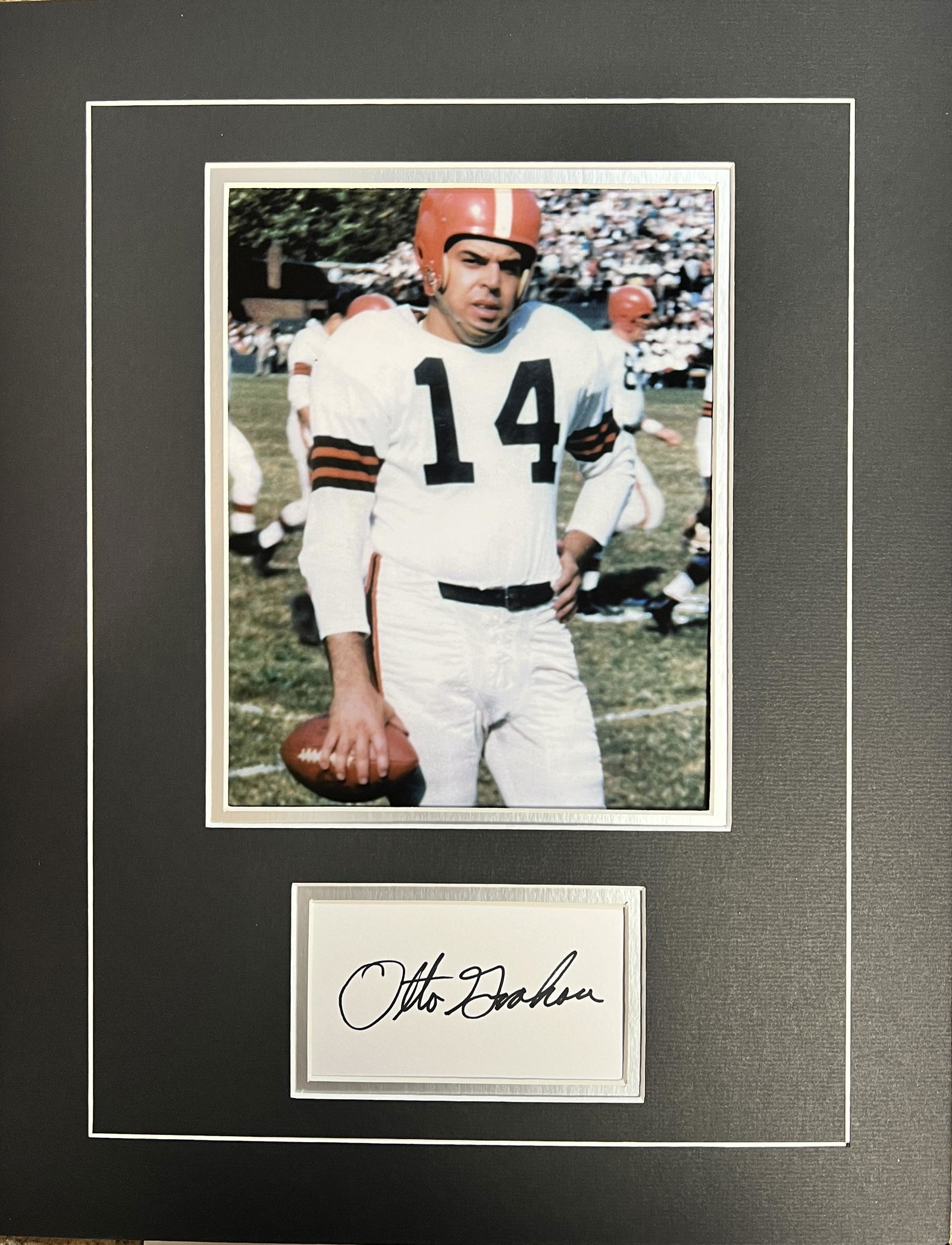 Otto Graham Autographed Display (1 of 1)
