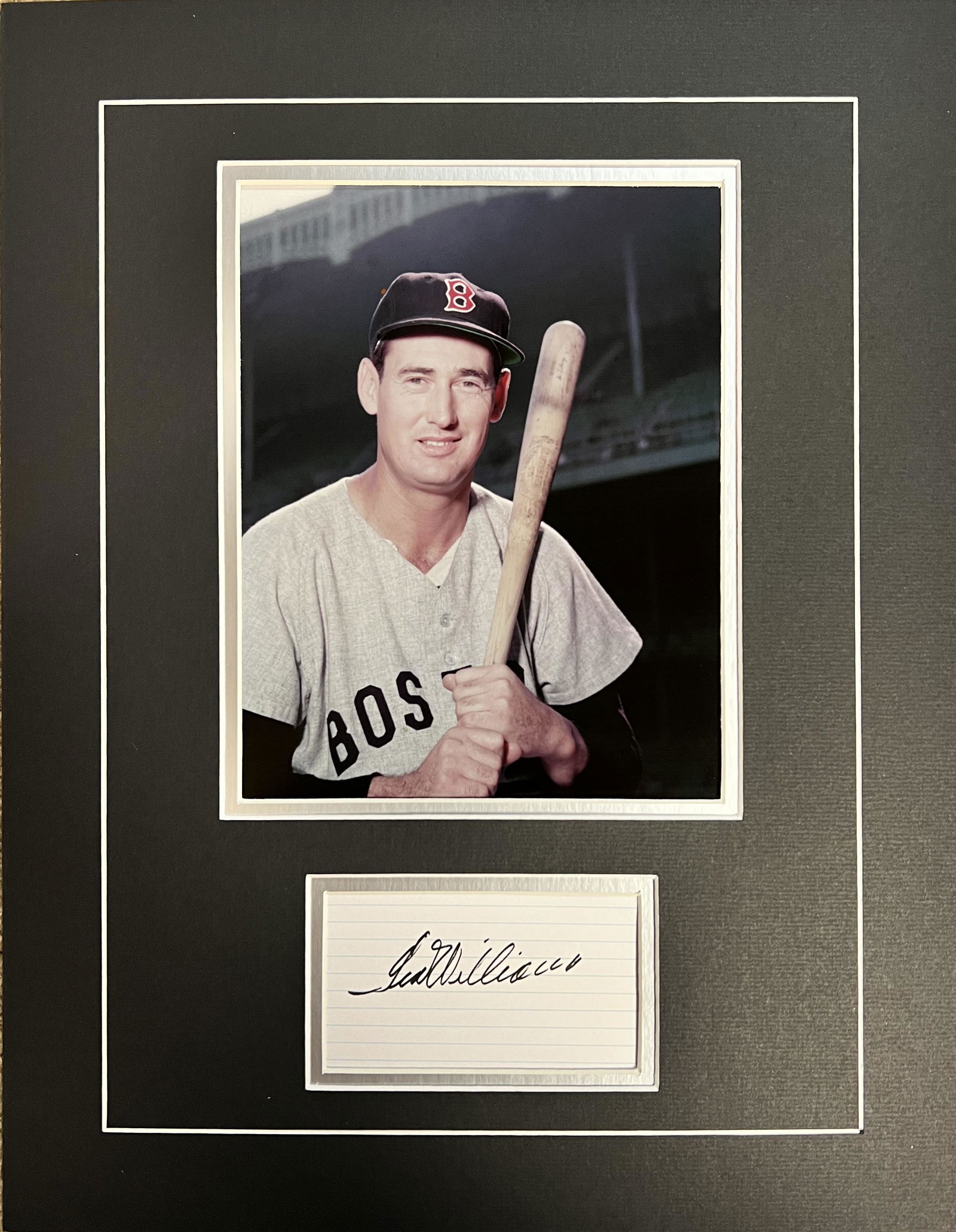 Ted Williams Autographed Display (1 of 1)