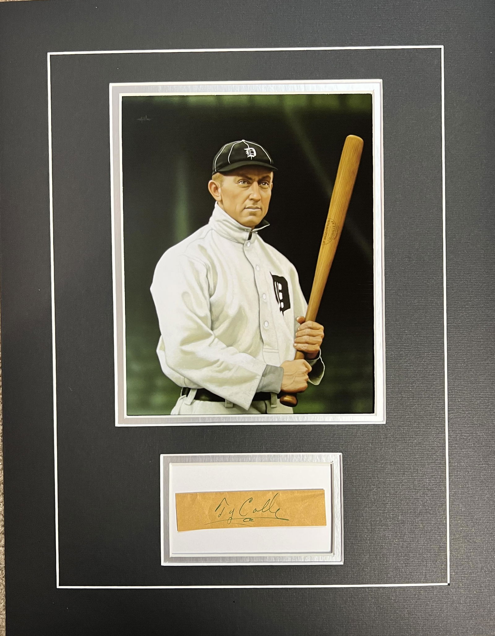 Ty Cobb Autographed Display (1 of 1)