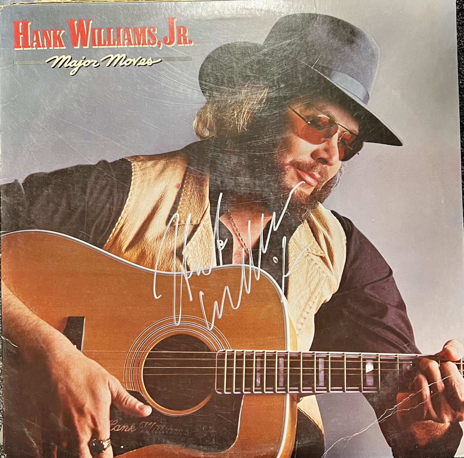 Hank Williams Jr Autographed Album (1 of 1)