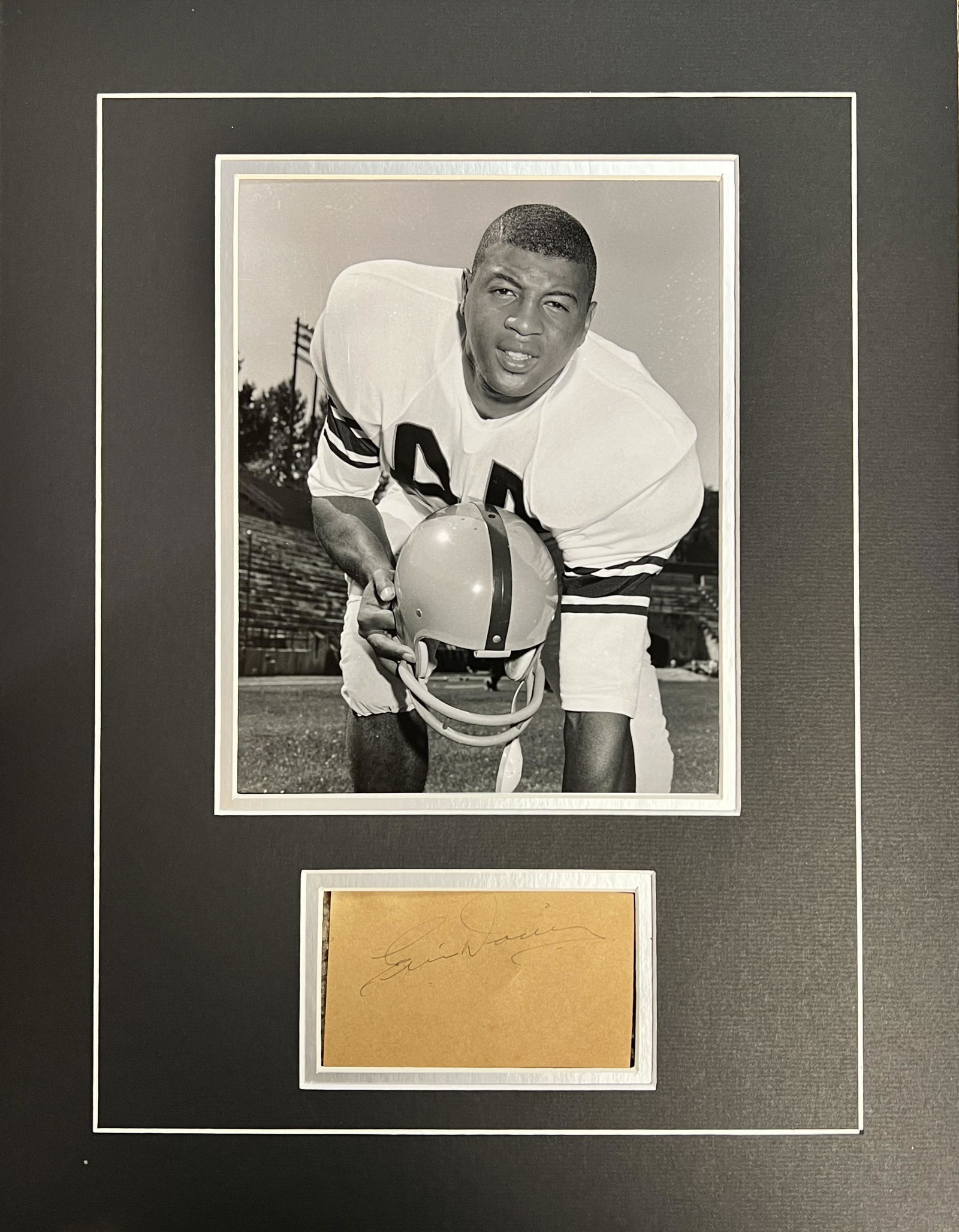 Ernie Davis Autographed Display (1 of 1)