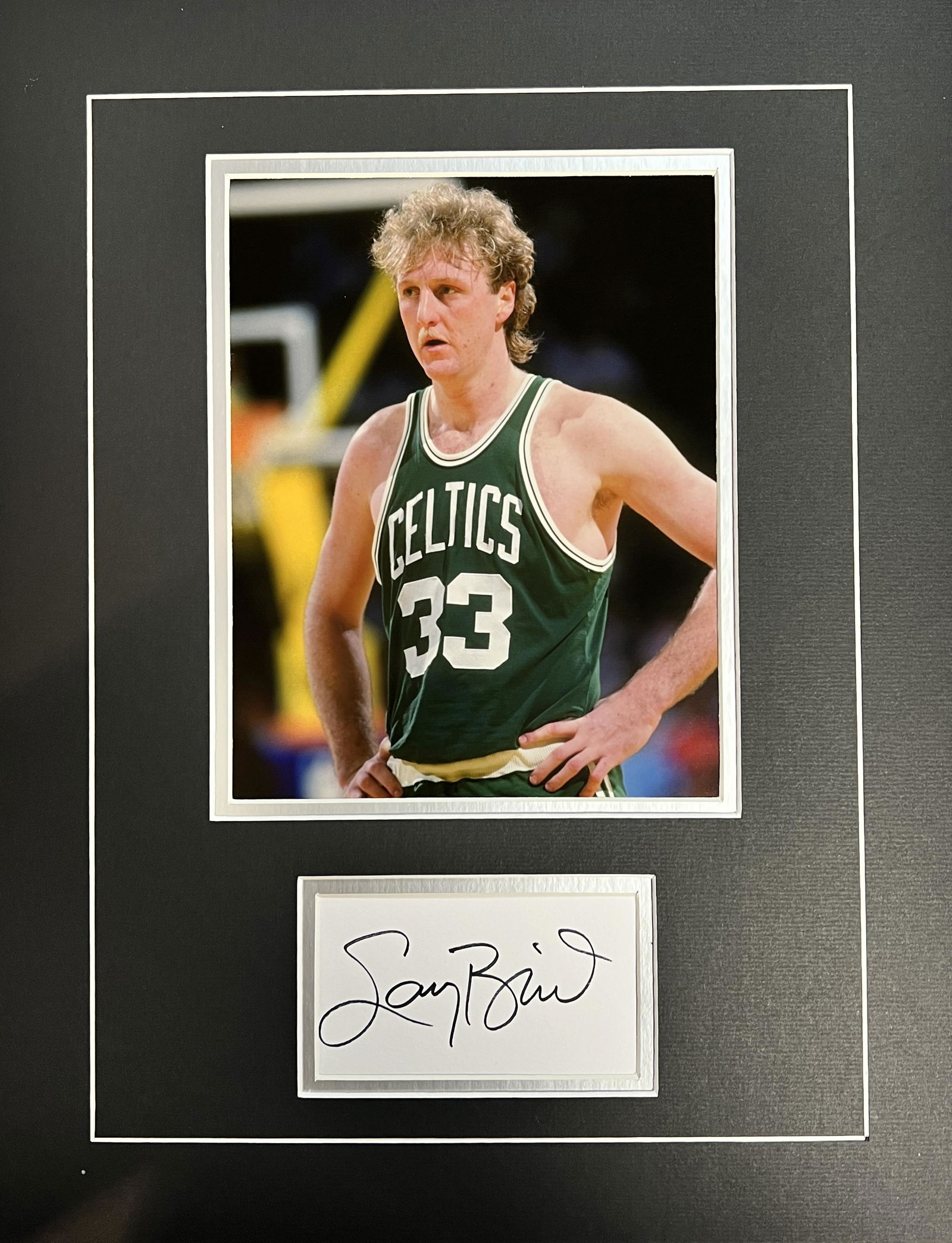 Larry Bird Autographed Display (1 of 1)