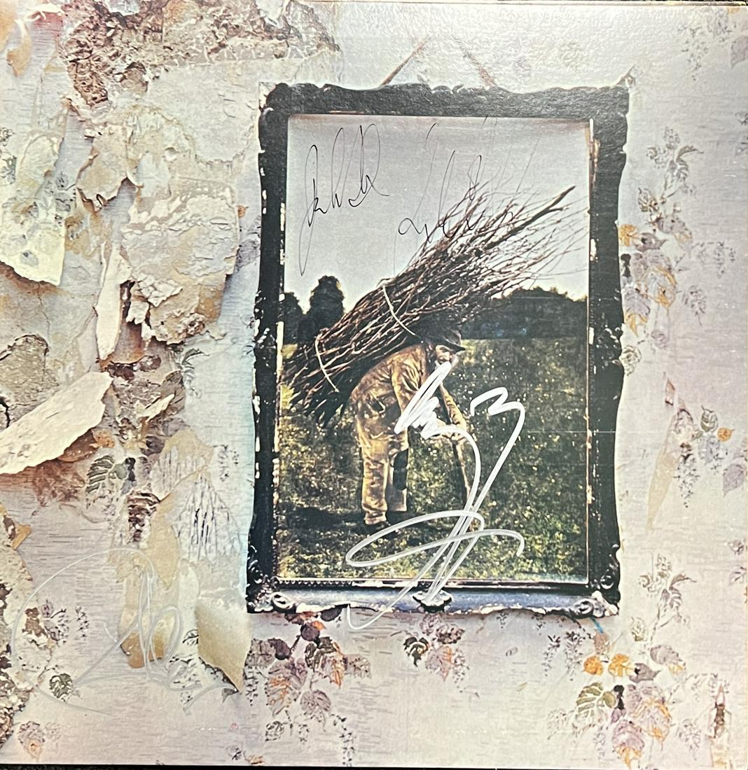 Led Zeppelin Autographed ALBUM All 3 (1 of 1)