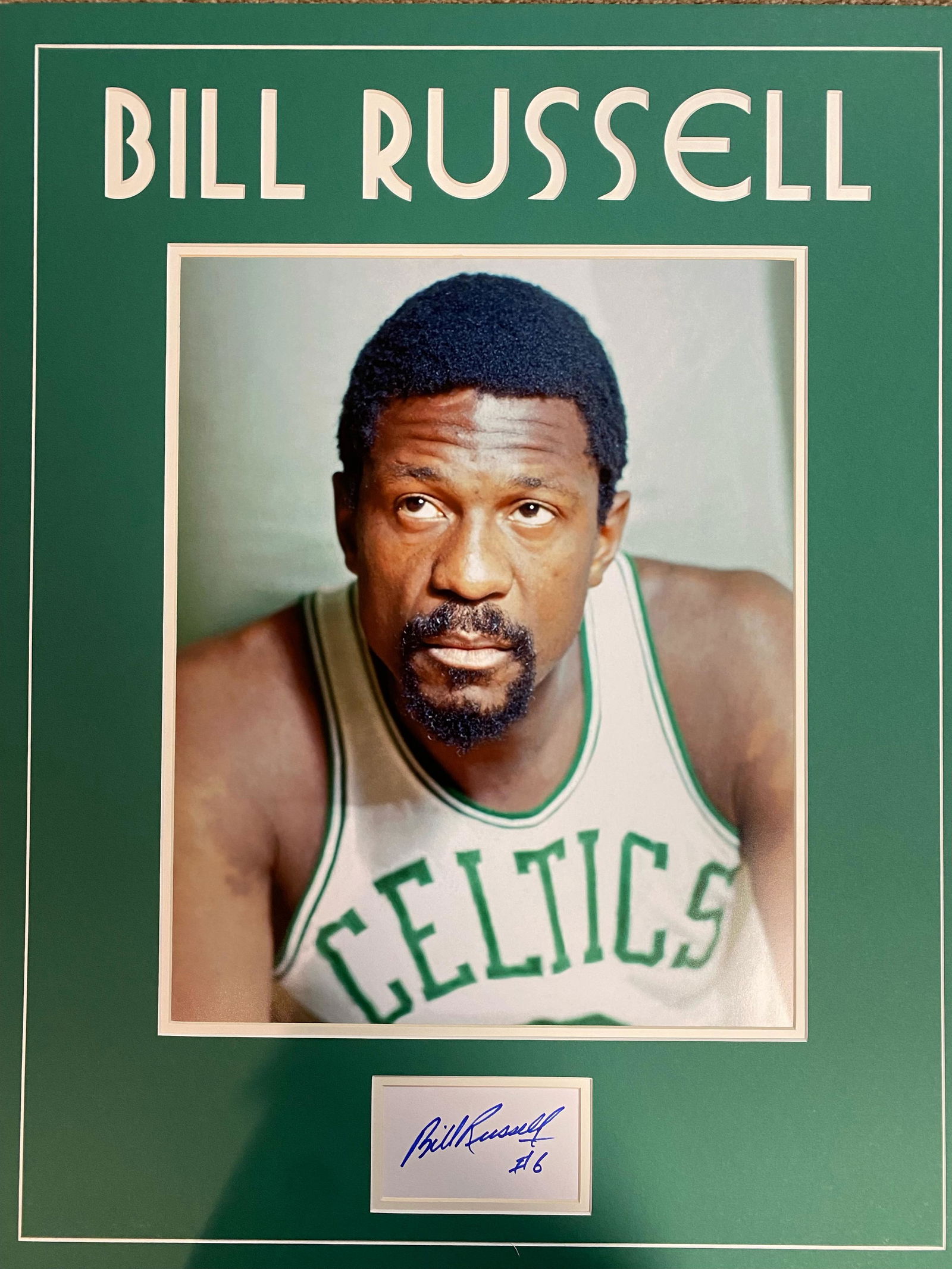 Bill Russell Autographed Display (1 of 1)