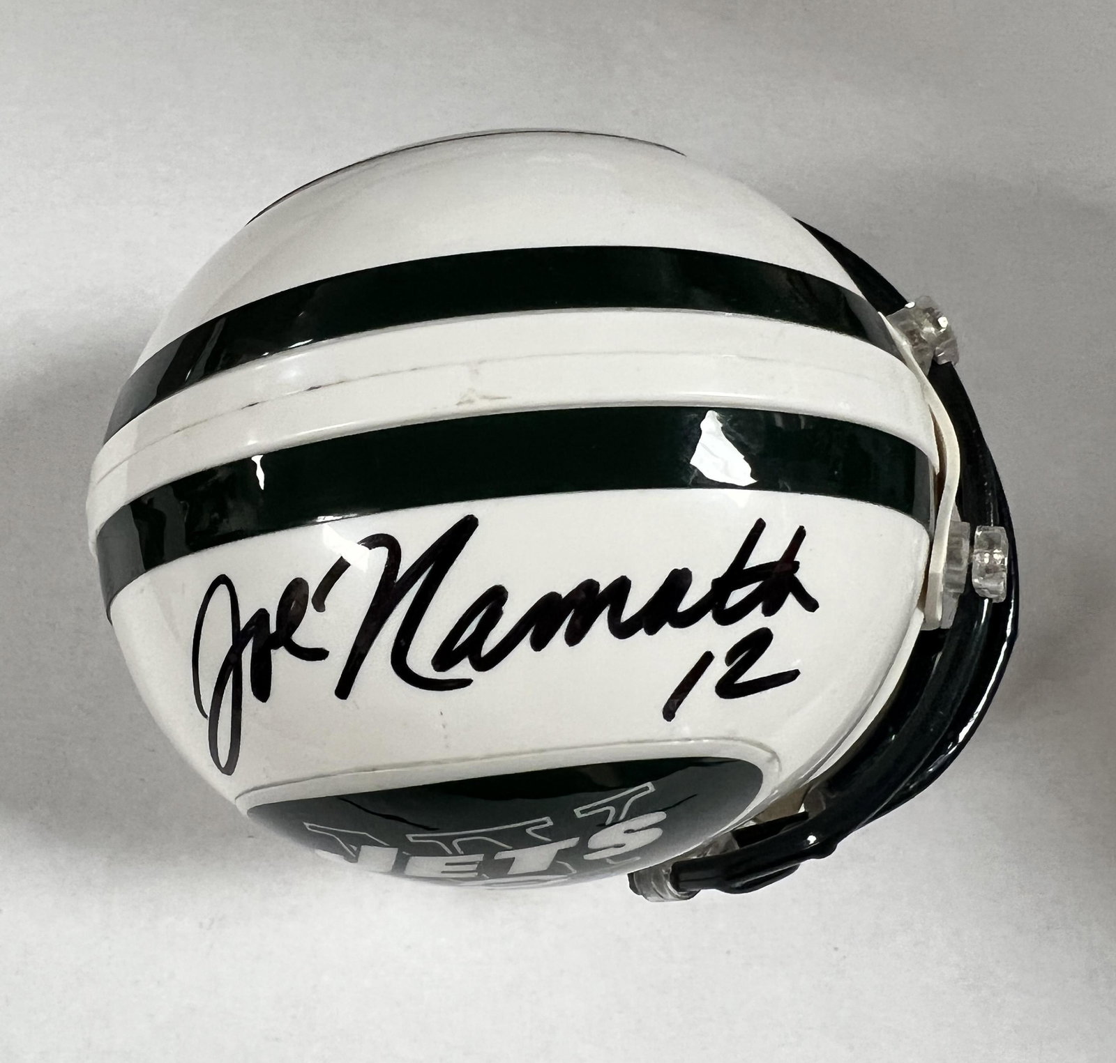 Joe Namath Autographed Mini Helmet (1 of 1)