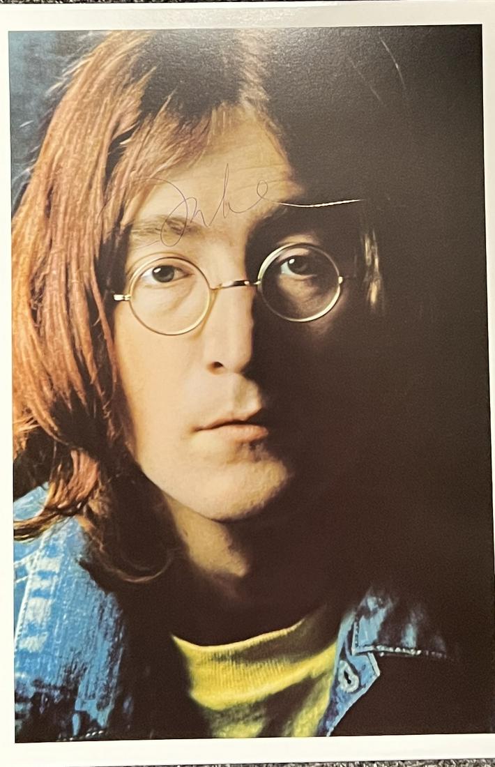 John Lennon 8x10: Displays are not framed, and can be framed for a cost. Framed items will state they are framed in the name of the item. All signed items come with a COA. Ask any and all questions BEFORE bidding. Sign