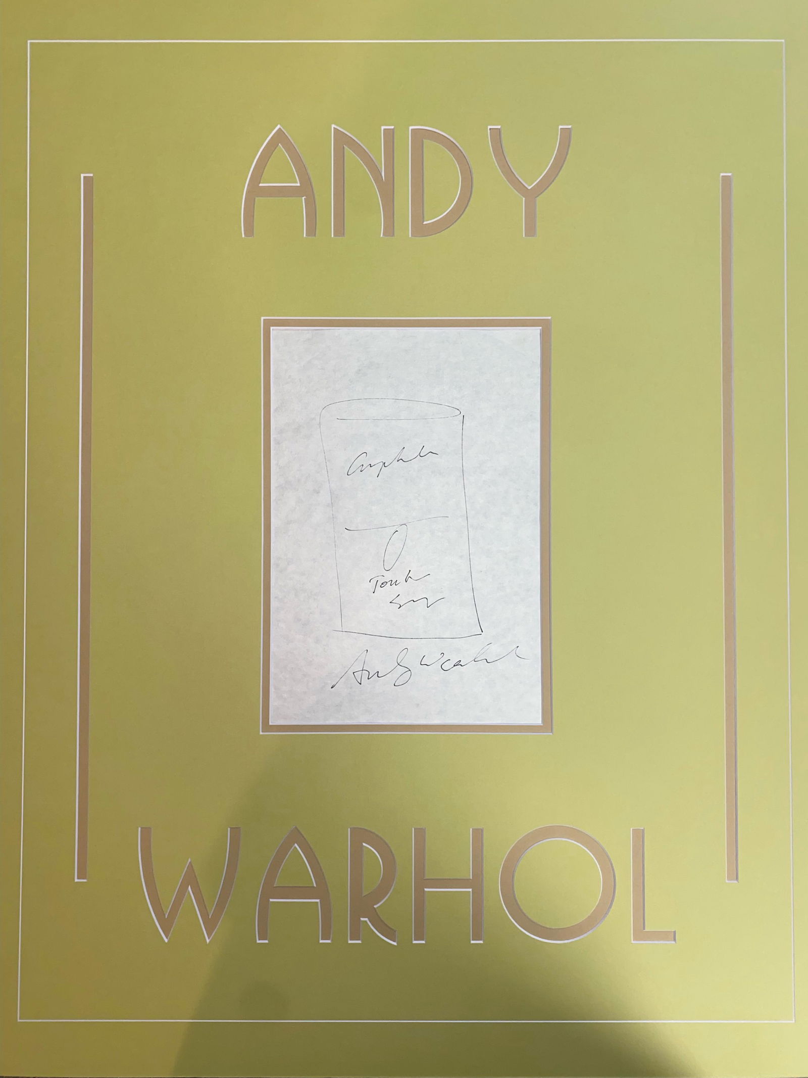 Andy Warhol Autographed Soup Can Display: Displays are not framed, and can be framed for a cost. Framed items will state they are framed in the name of the item. All signed items come with a COA. Ask any and all questions BEFORE bidding. Sign