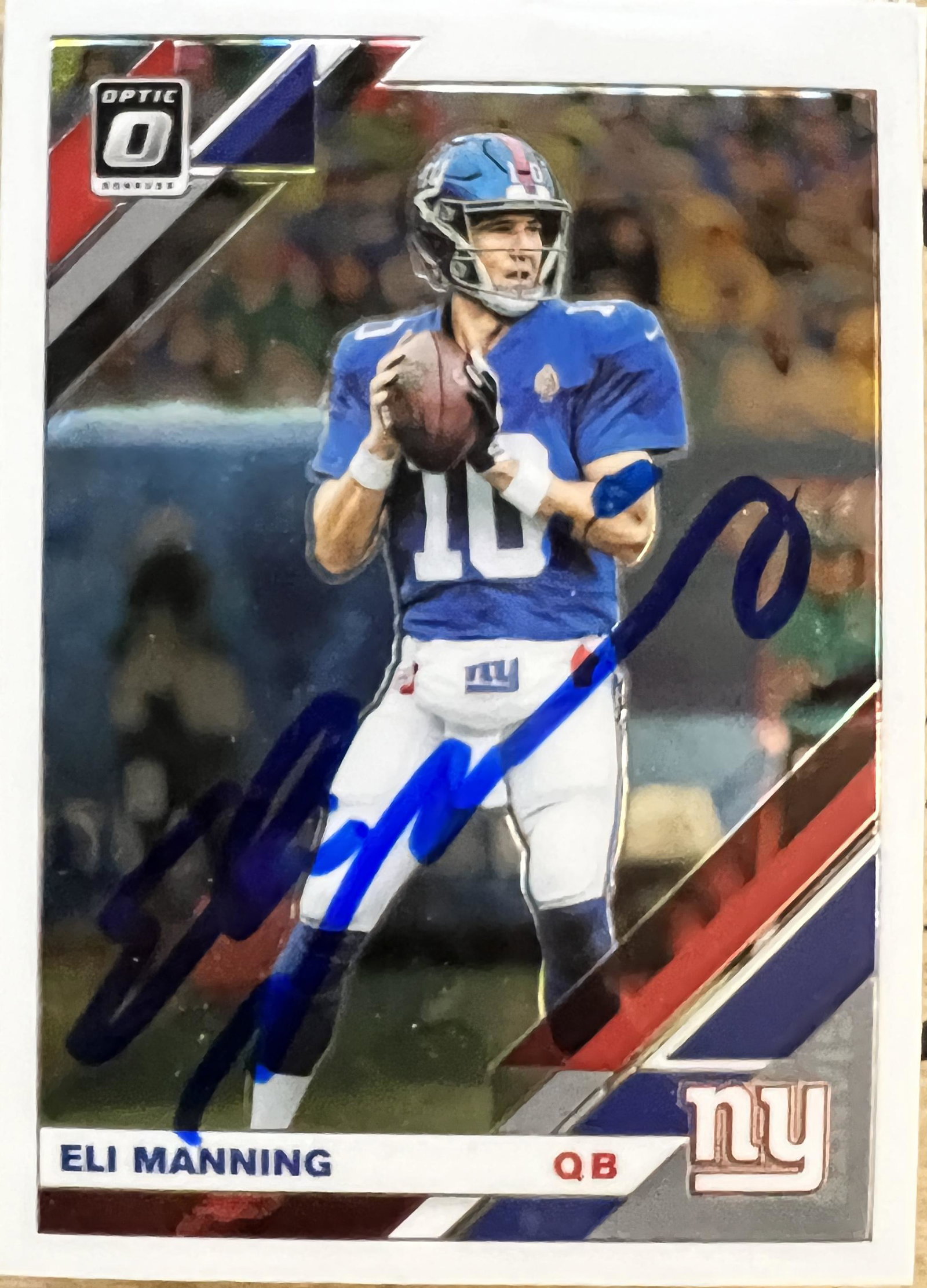 Eli Manning Autographed CARD (1 of 1)