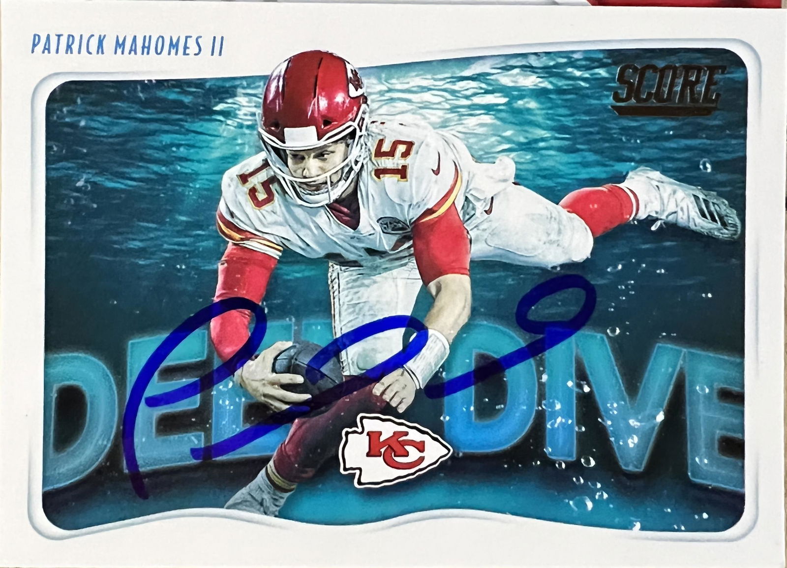 Patrick Mahomes Autographed CARD (1 of 1)