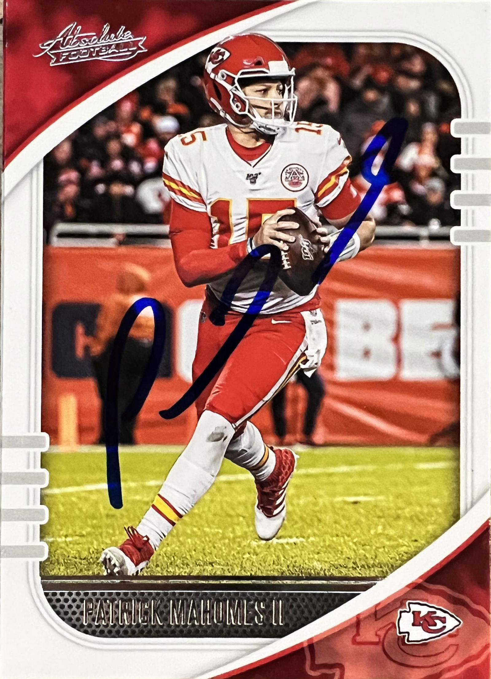 Patrick Mahomes Autographed CARD (1 of 1)