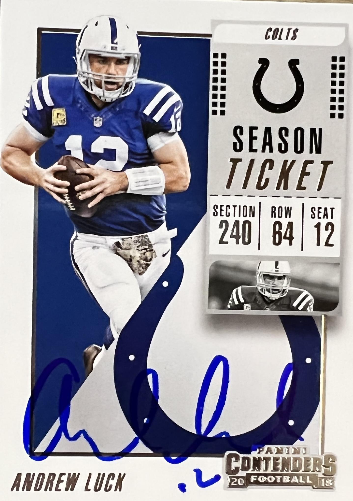 Andrew Luck Autographed CARD (1 of 1)