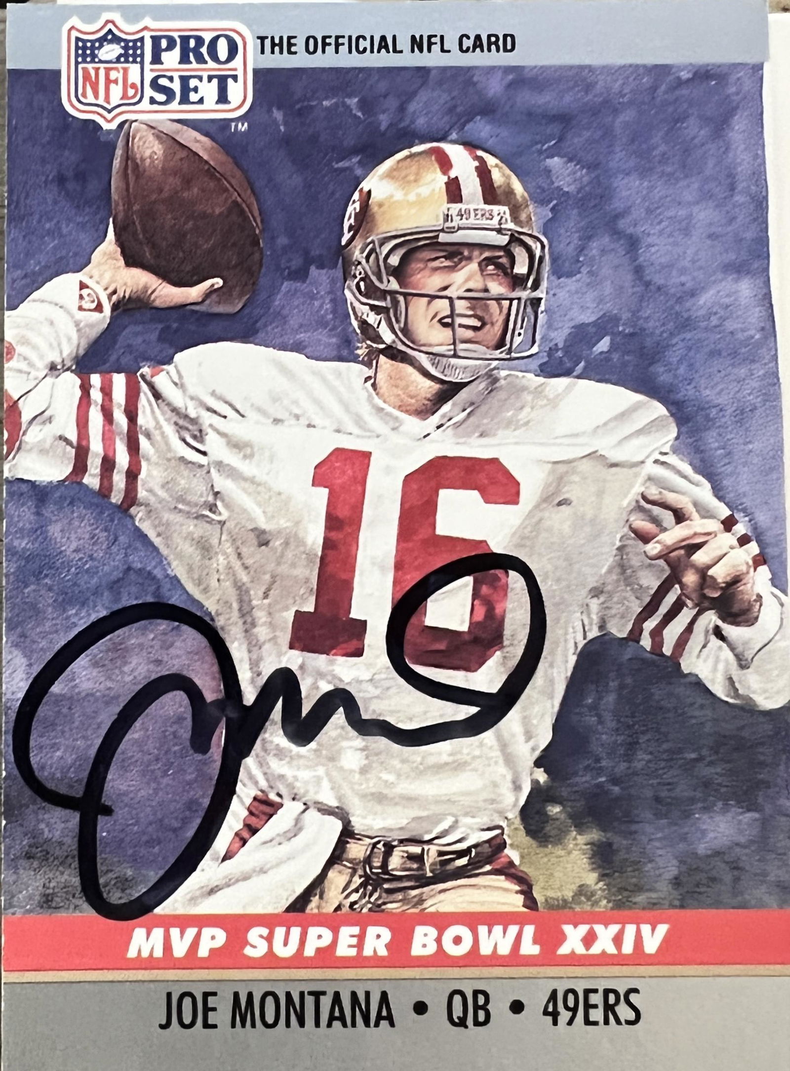 Joe Montana Autographed Card (1 of 1)