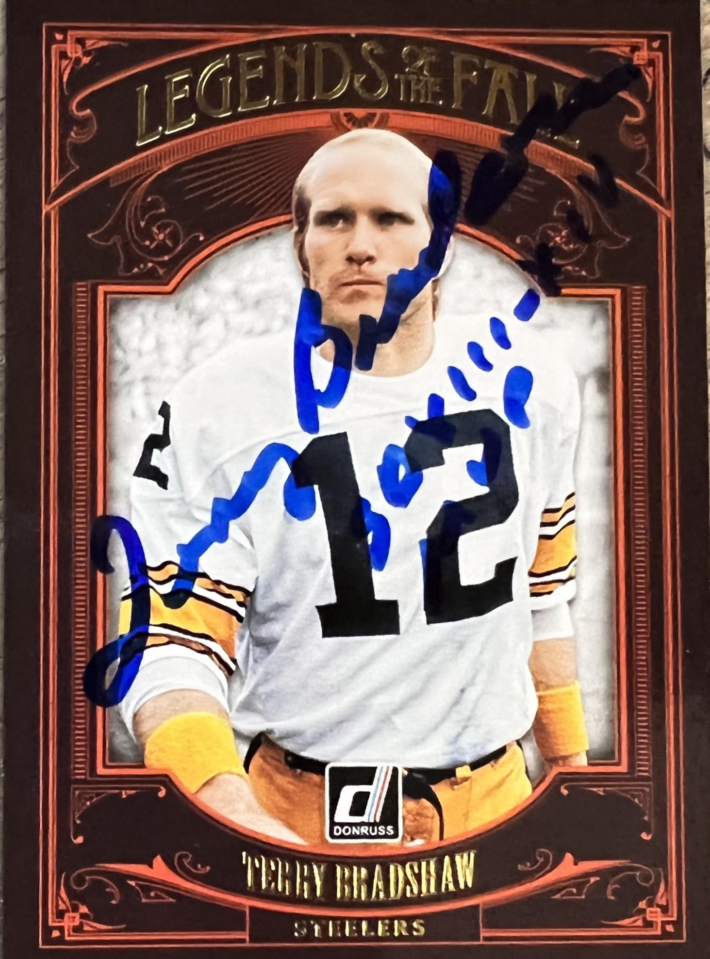 Terry Bradshaw Autographed CARD (1 of 1)