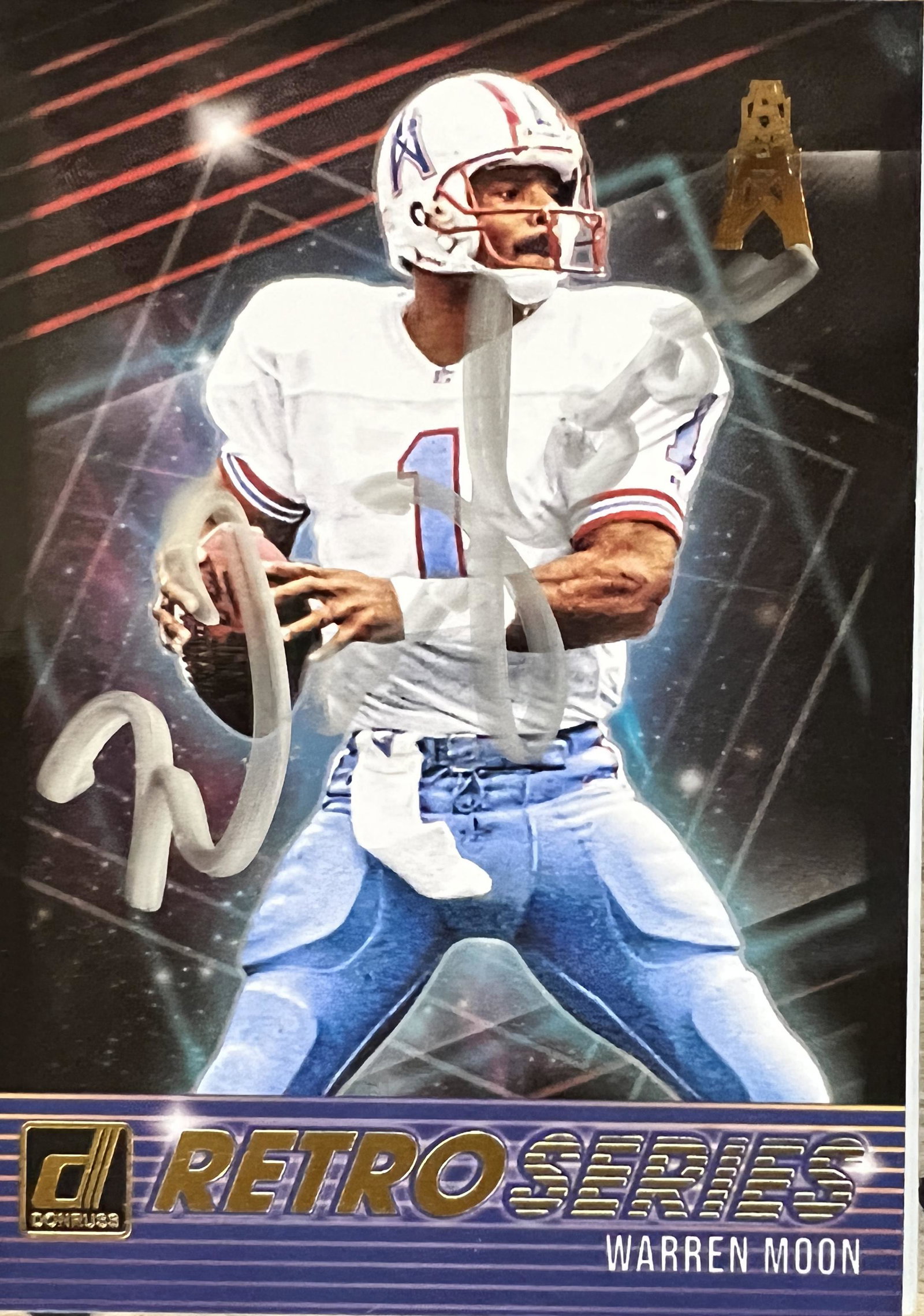 Warren Moon Autographed CARD (1 of 1)