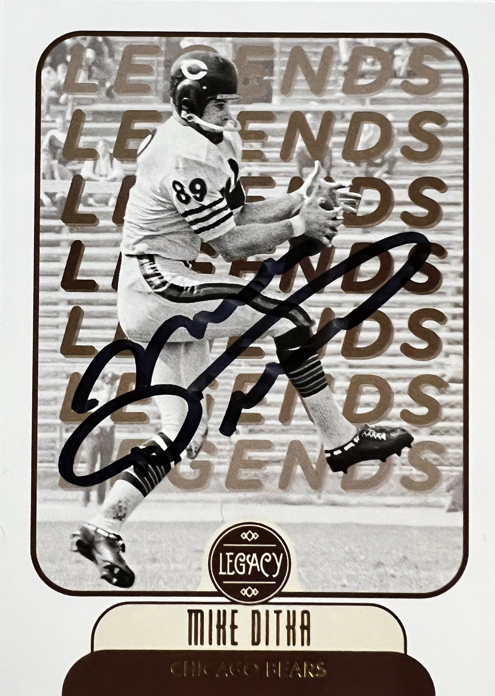 Mike Ditka AUTOGRAPHED Card (1 of 1)