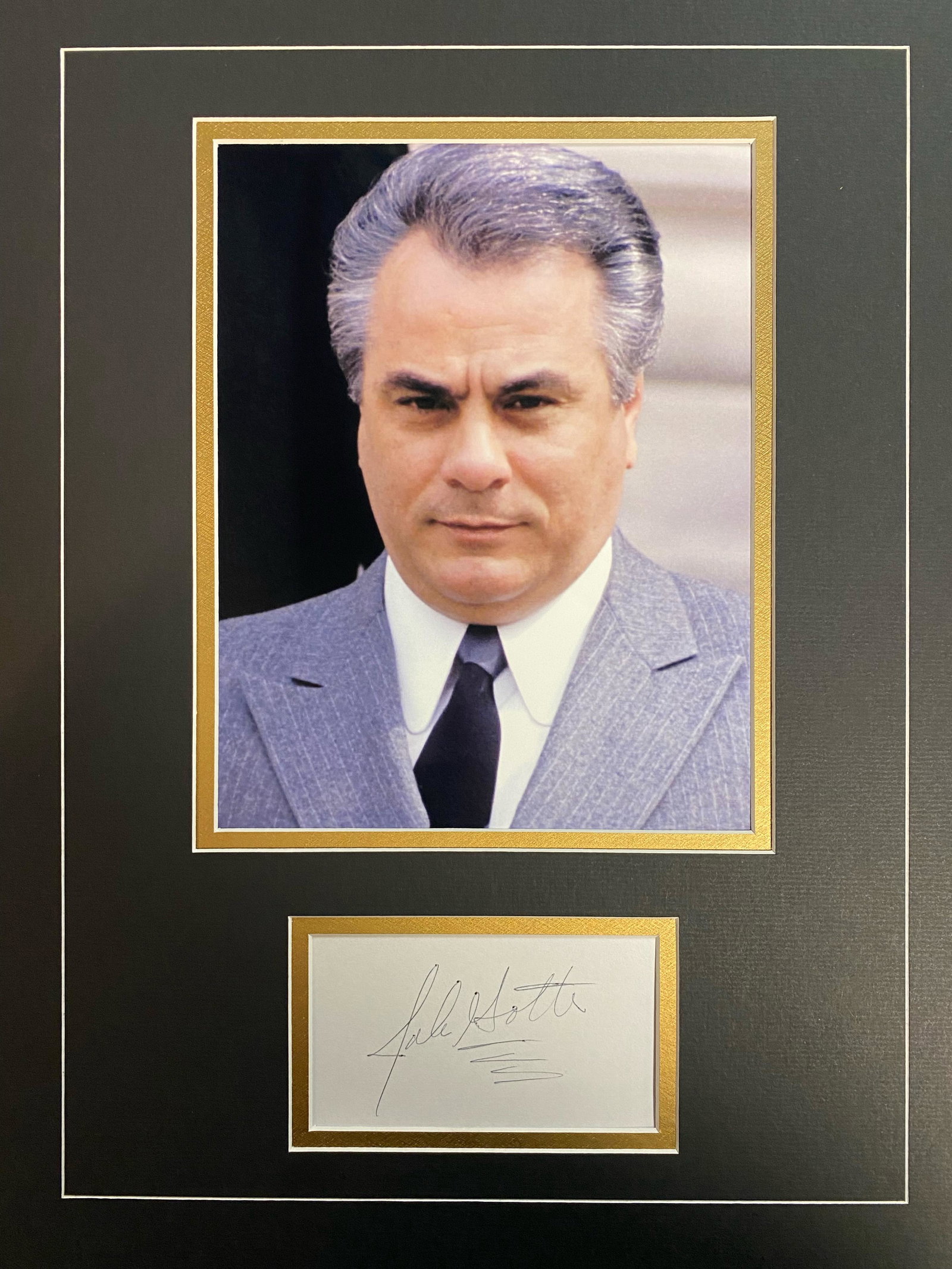 John Gotti Autographed Display (1 of 1)