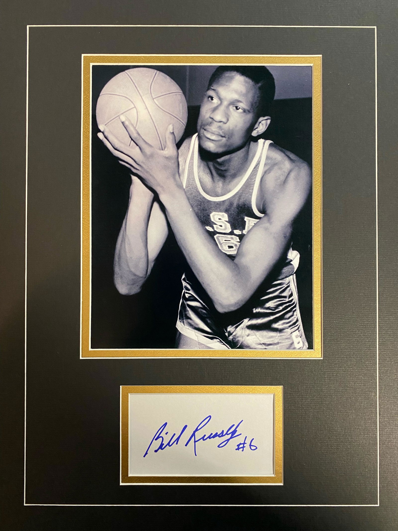 Bill Russell Autographed ALBUM (1 of 1)
