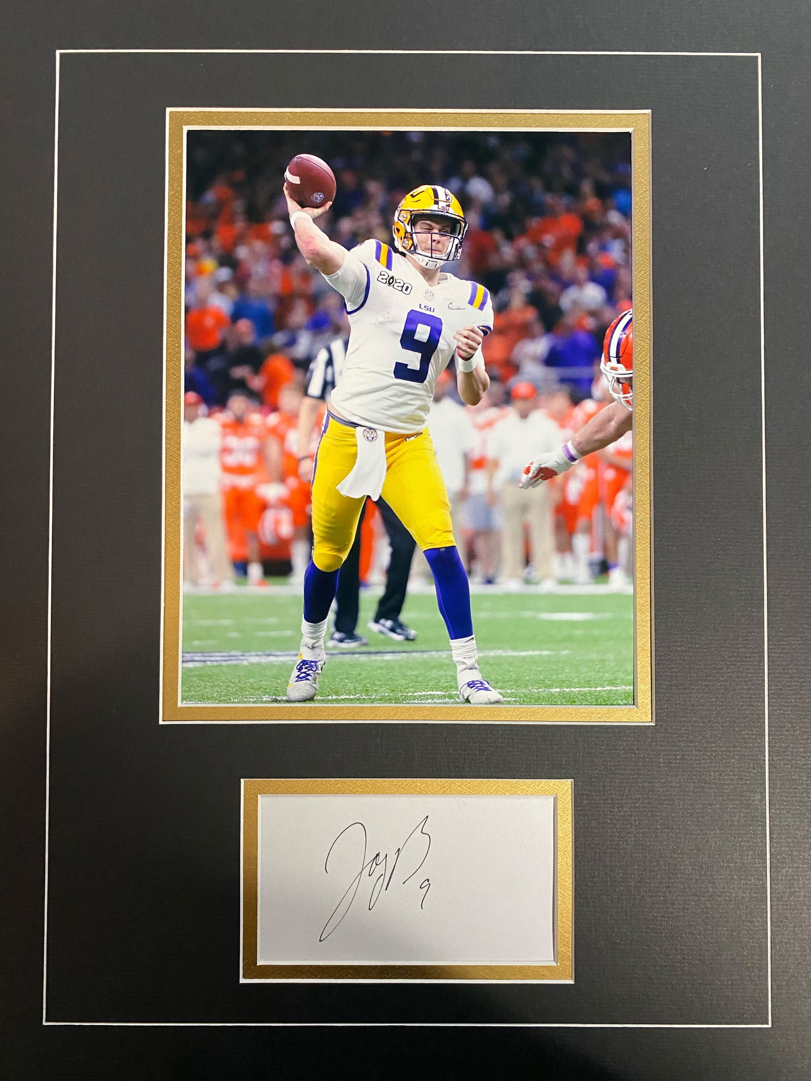 Joe Burrow Autographed Display (1 of 1)