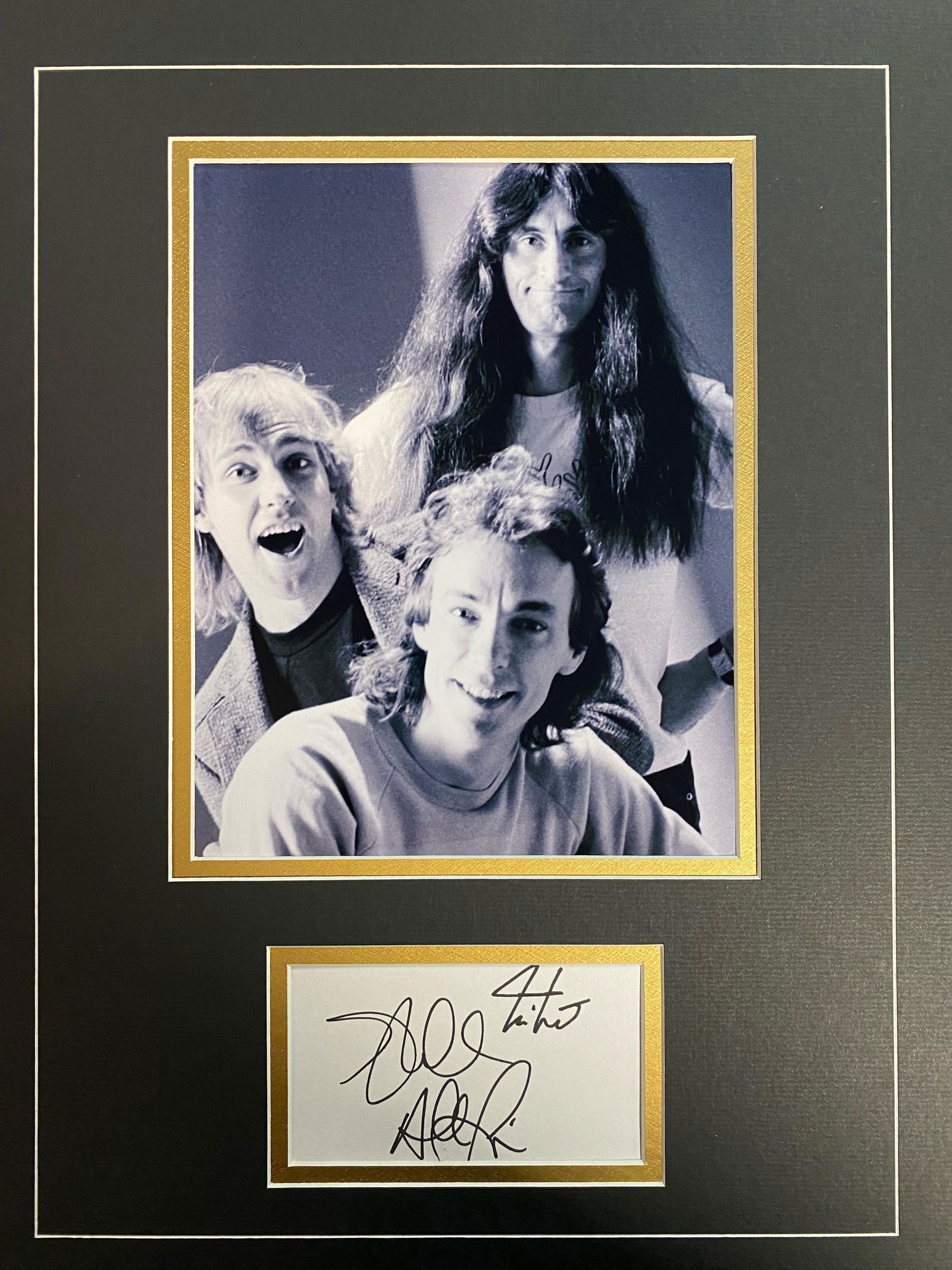 Rush Autographed Display All 3 (1 of 1)