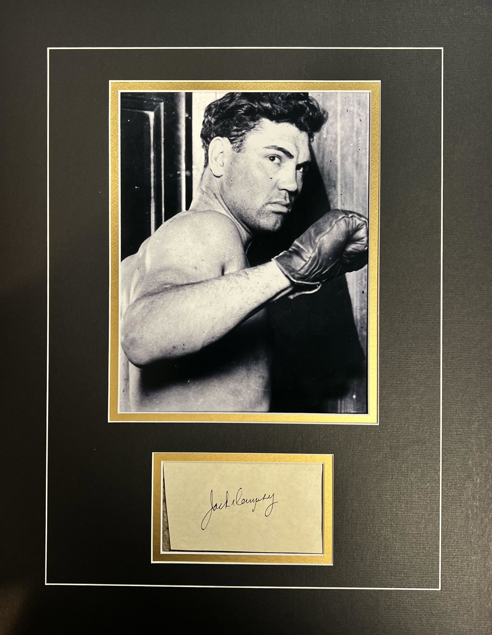 Jack Dempsey Autographed Display (1 of 1)
