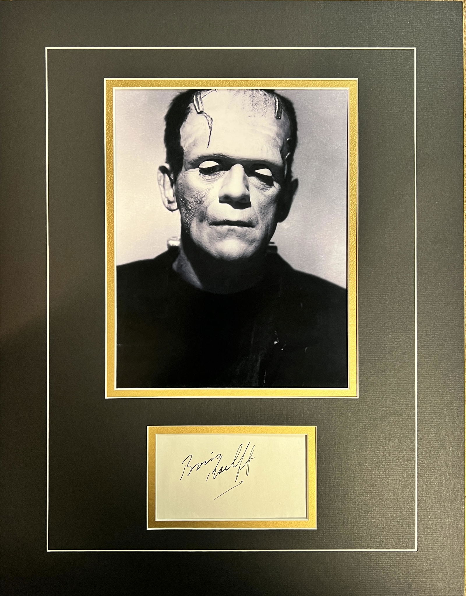 Boris Karloff Autographed Display (1 of 1)