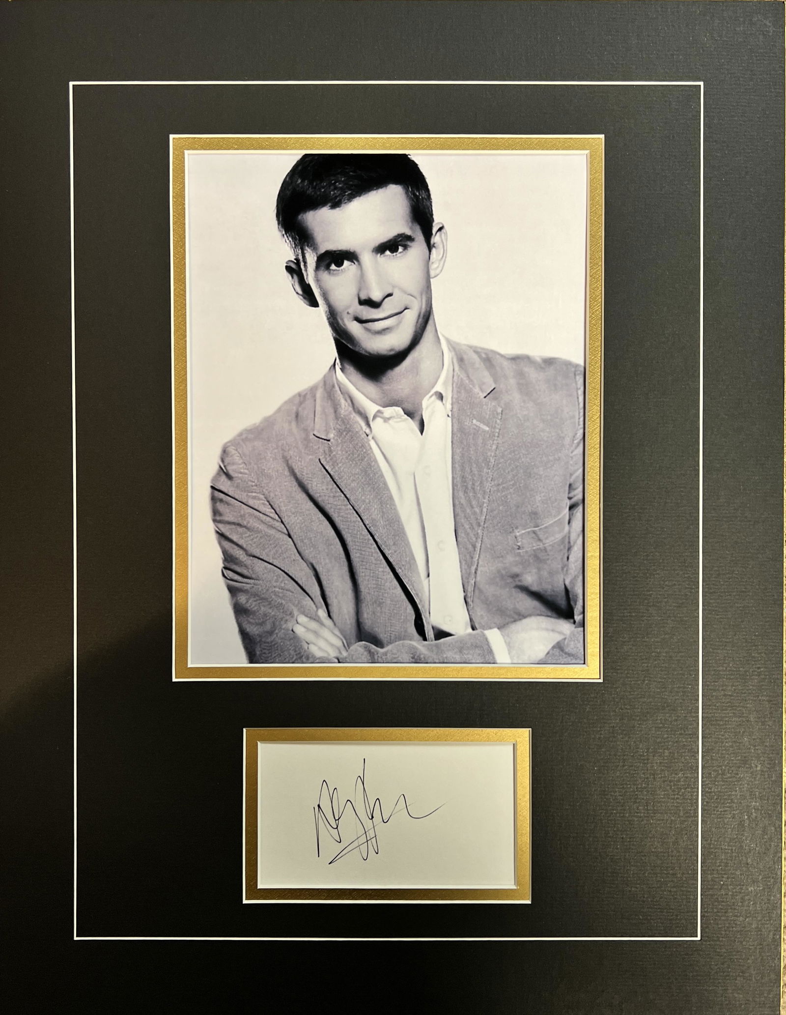 Anthony Perkins Autographed Display (1 of 1)