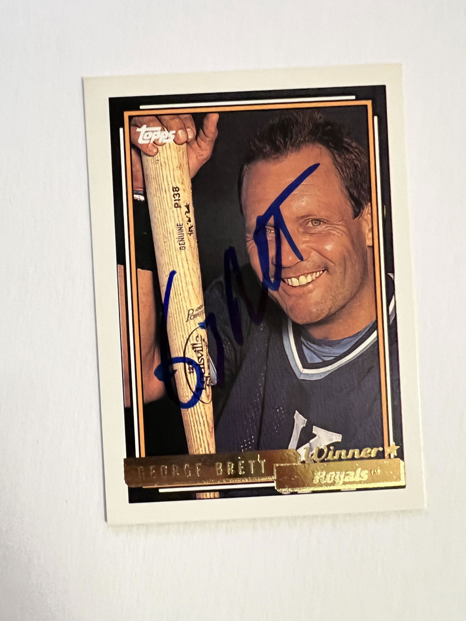 Geoge Brett Autographed Card (1 of 1)