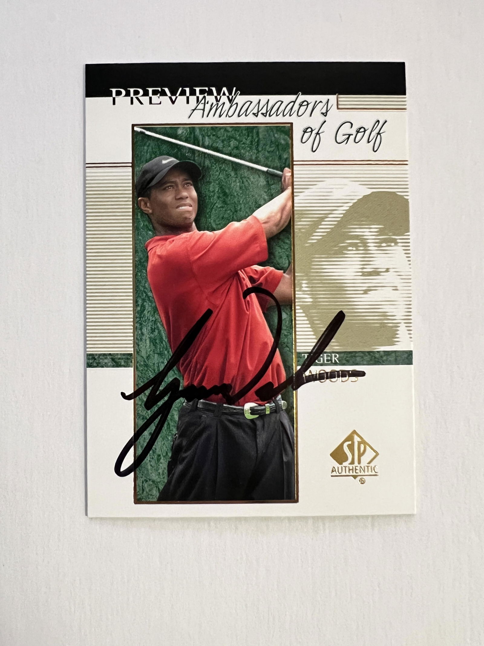 Tiger Wood Autographed Card (1 of 1)