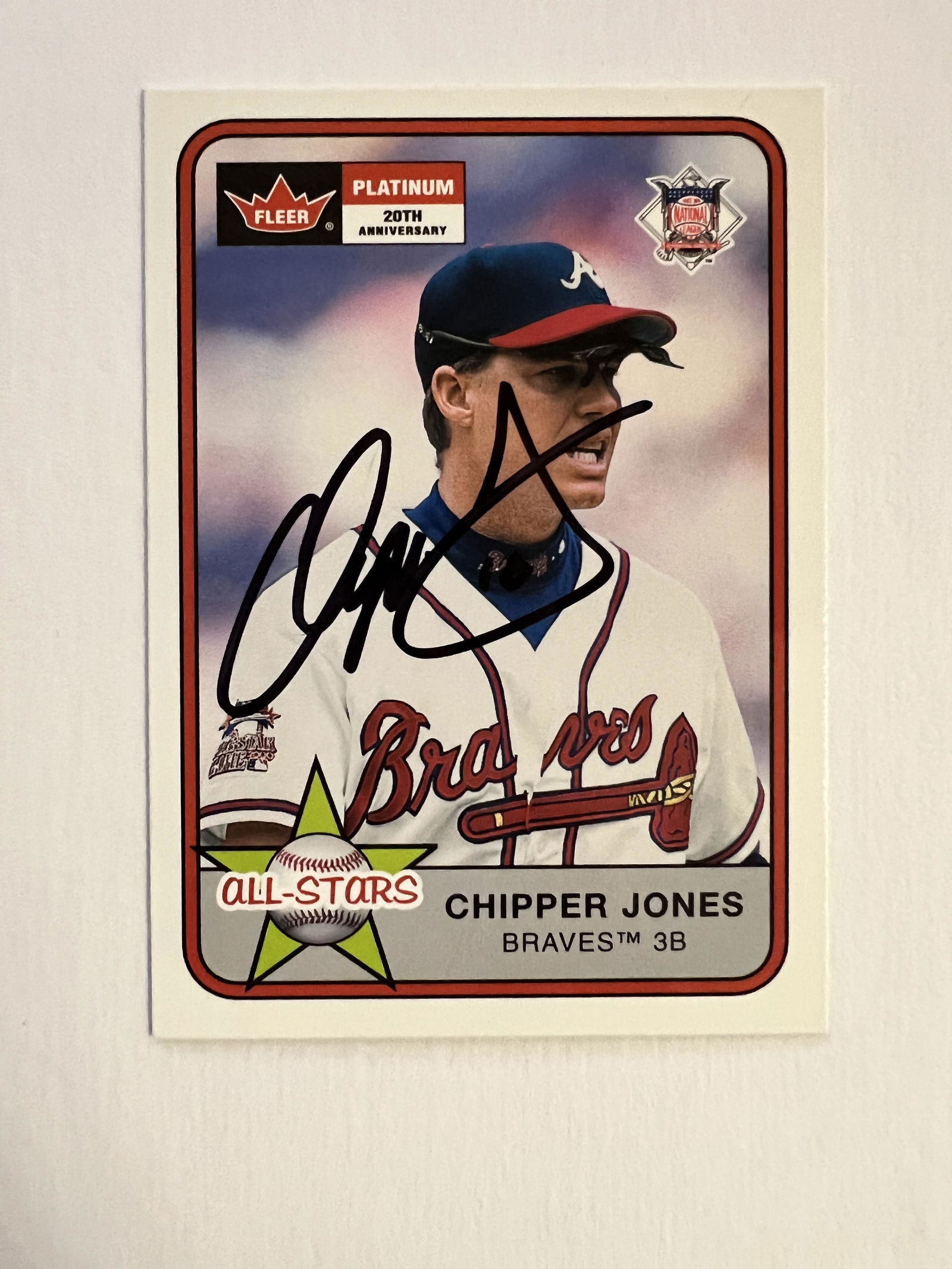 Chipper Jones Autographed Card (1 of 1)