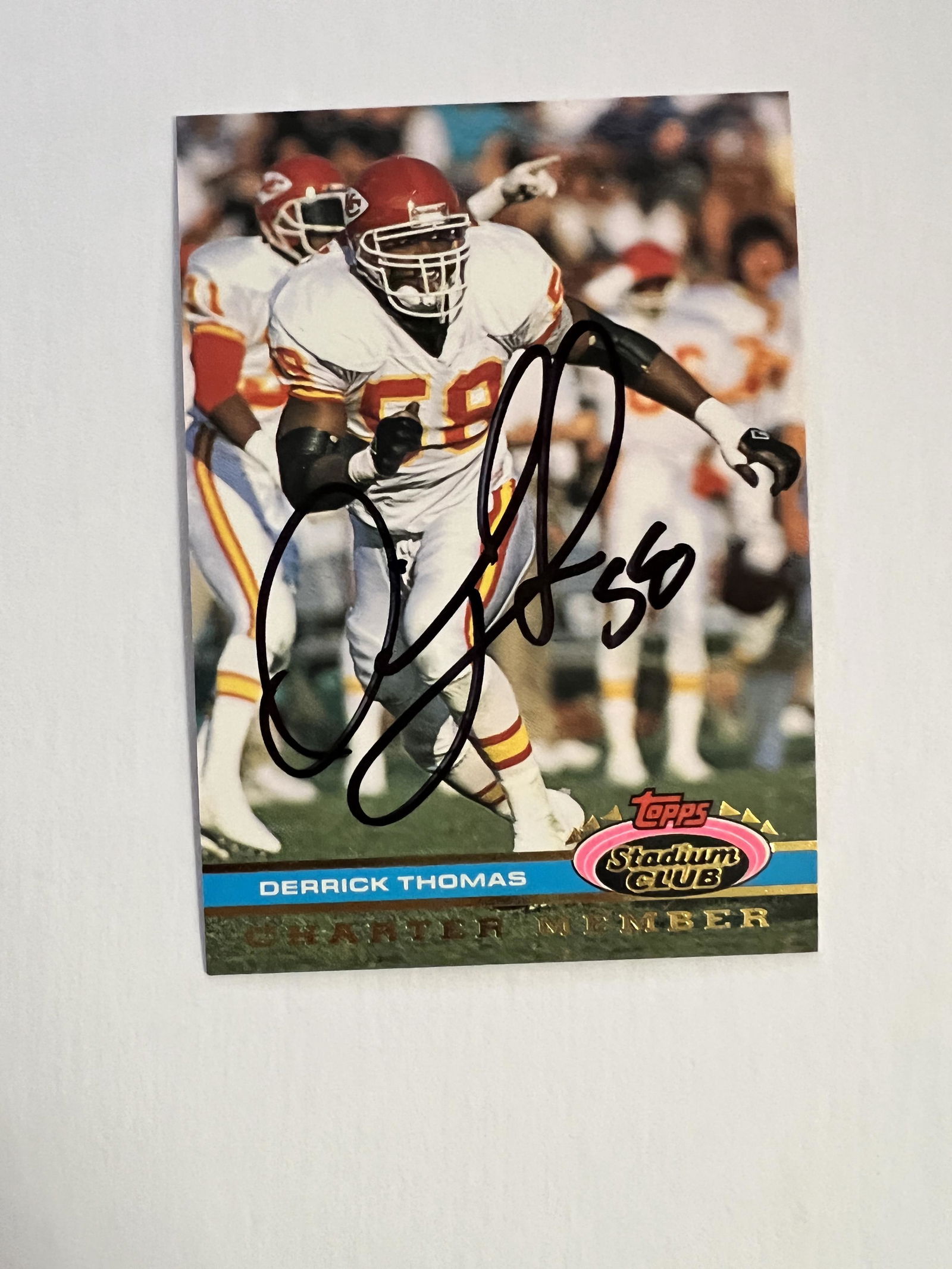 Derrick Thomas Autographed CARD (1 of 1)