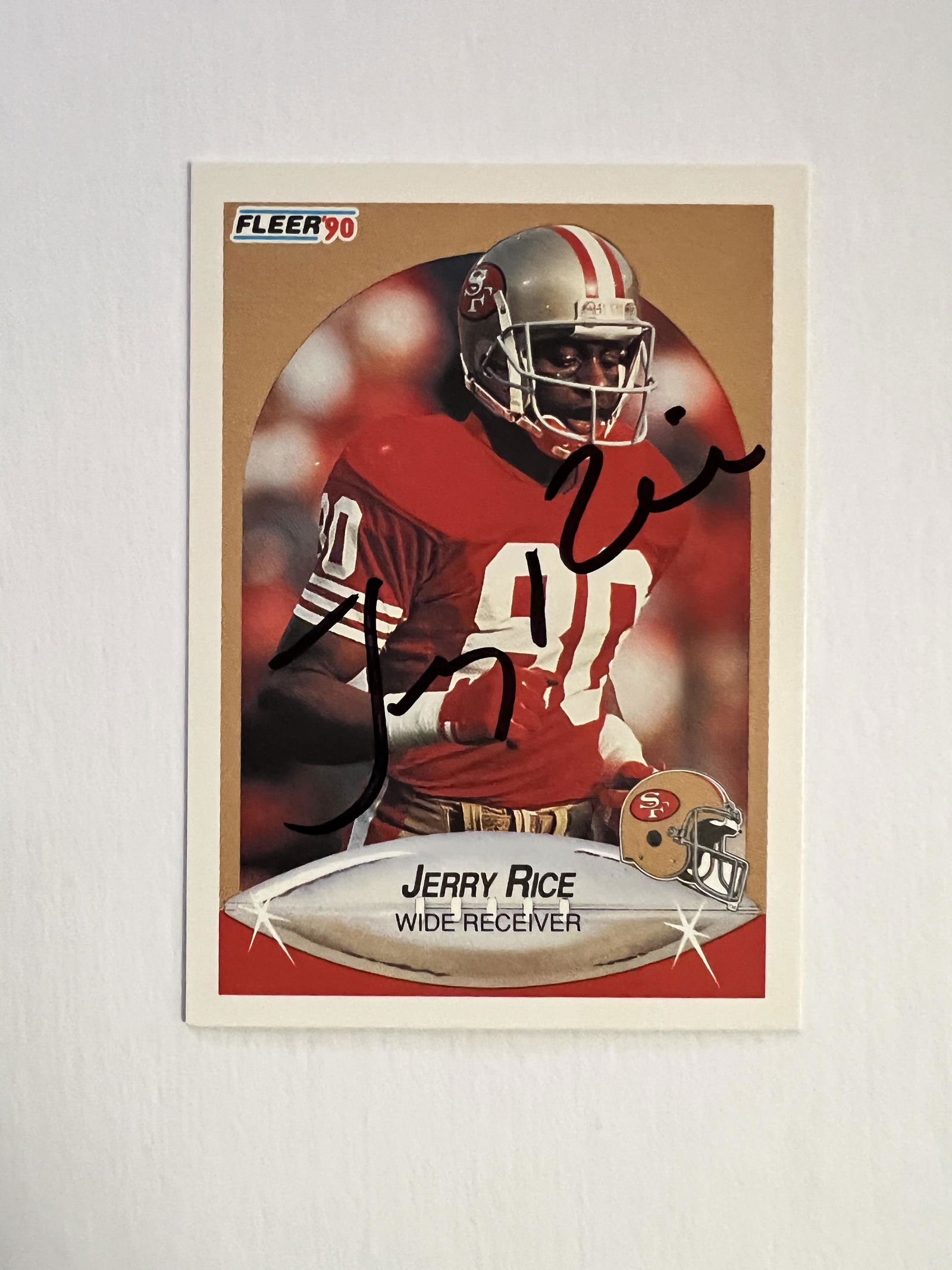 Jerry Rice Autographed CARD (1 of 1)