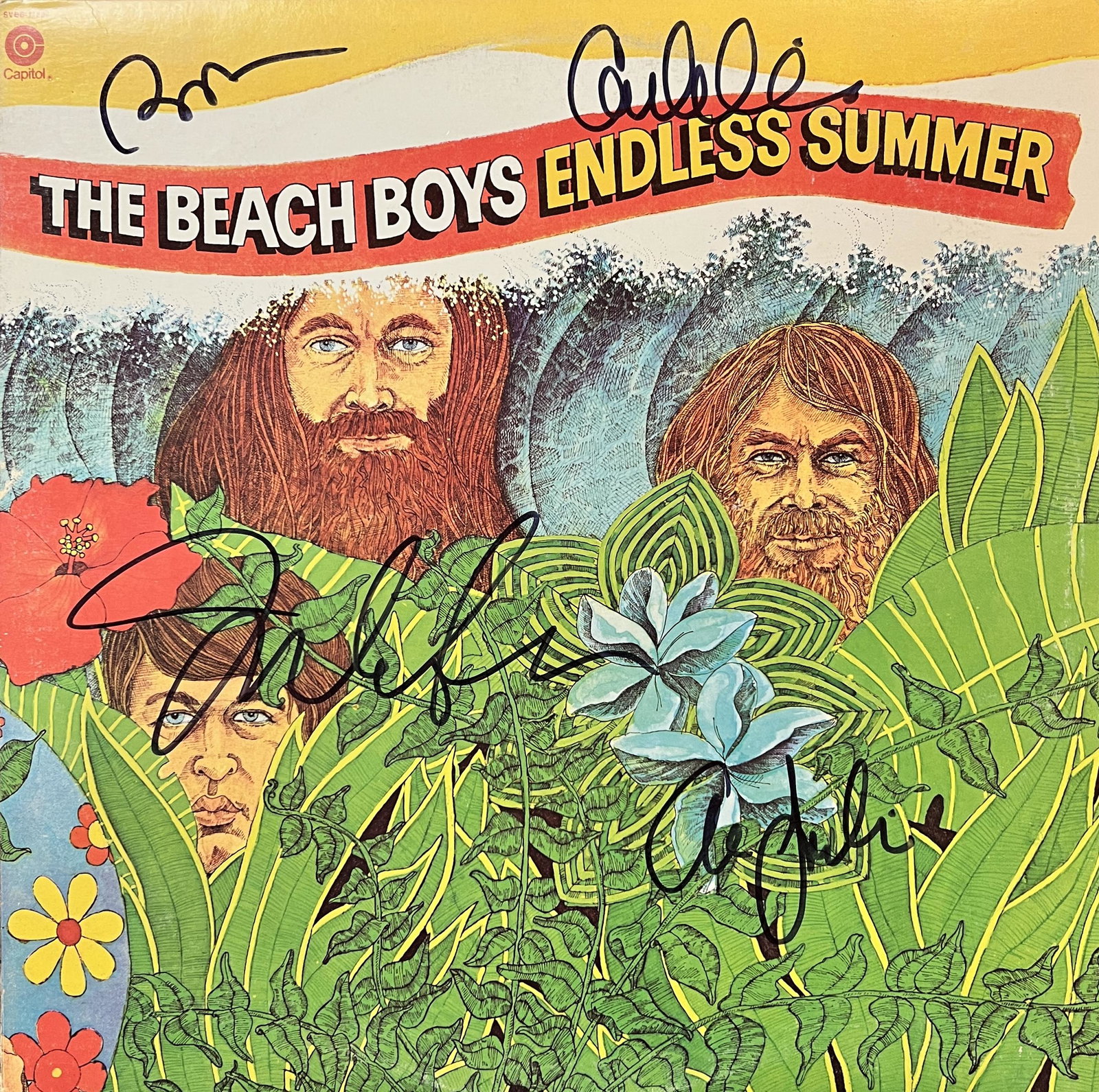 The Beach Boys Autographed Album MIKE BRIAN AL CARL: Displays are not framed, and can be framed for a cost. Framed items will state they are framed in the name of the item. All signed items come with a COA. Ask any and all questions BEFORE bidding. Sign