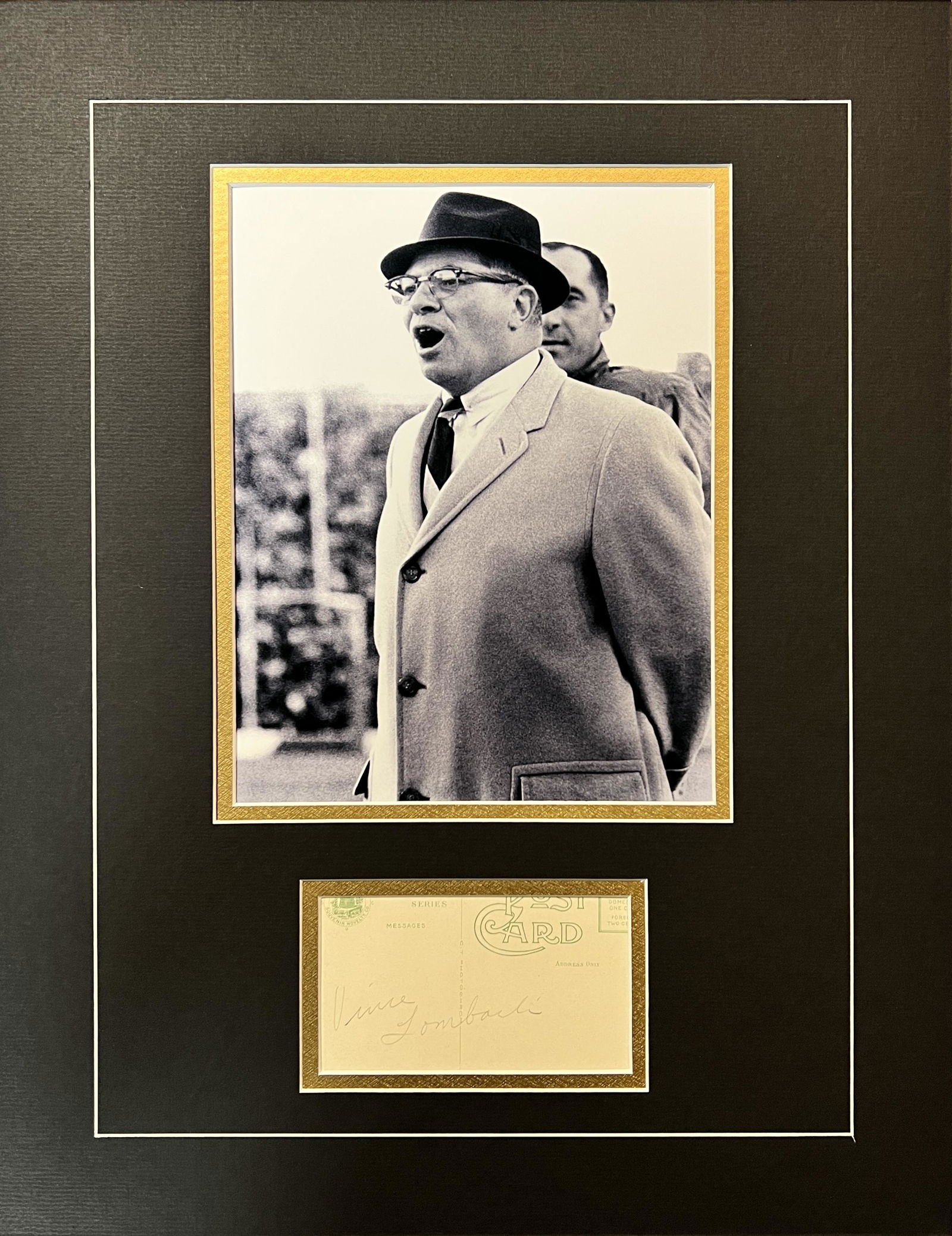 Vince Lombardi Autographed Display (1 of 1)