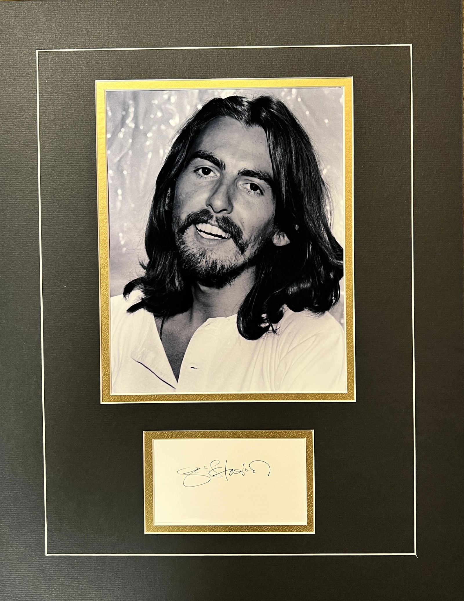 George Harrison Autographed Display (1 of 1)