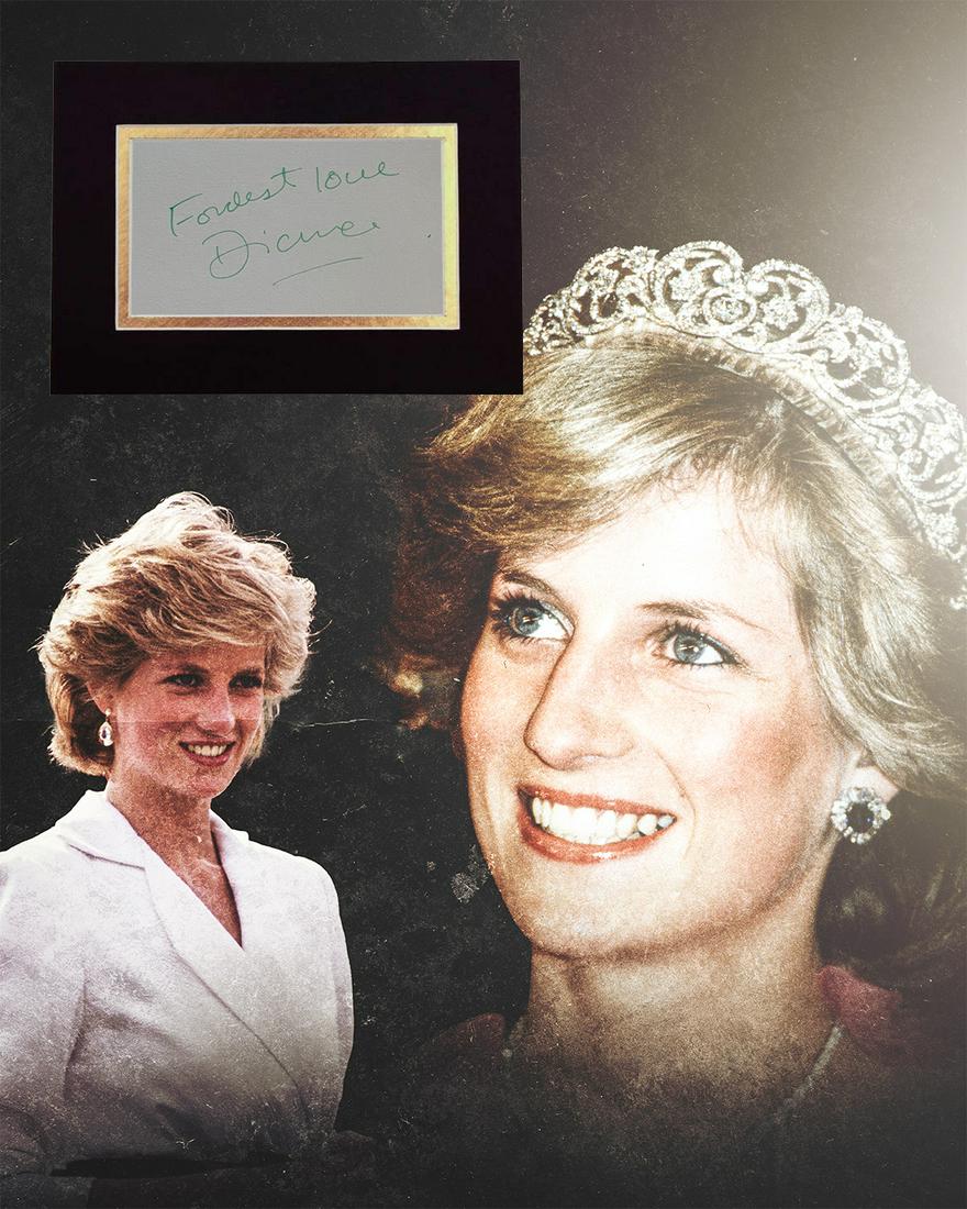 Princess Diana Autographed Display (1 of 1)