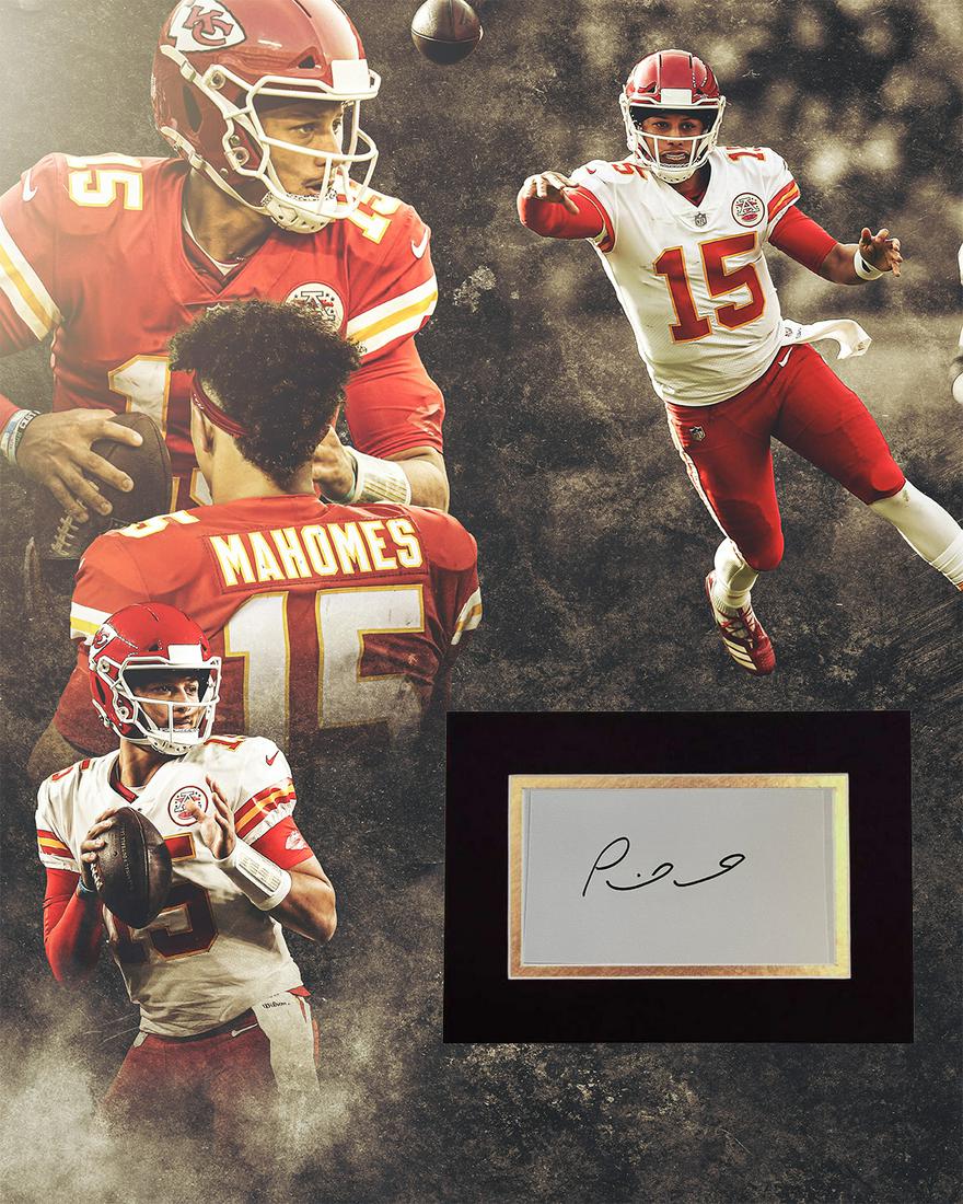 Patrick Mahomes Autographed Display (1 of 1)