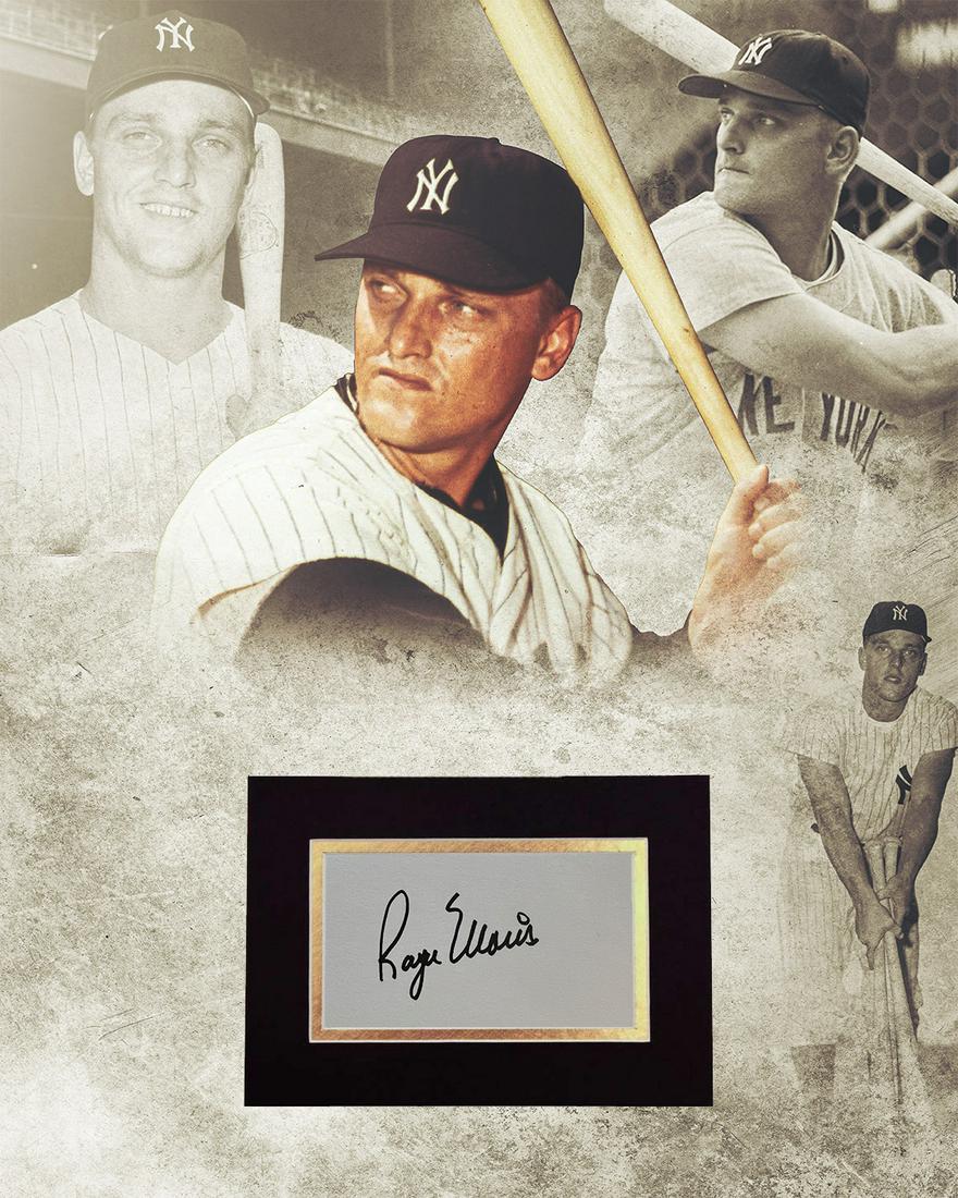 Roger Maris Autographed Display (1 of 1)