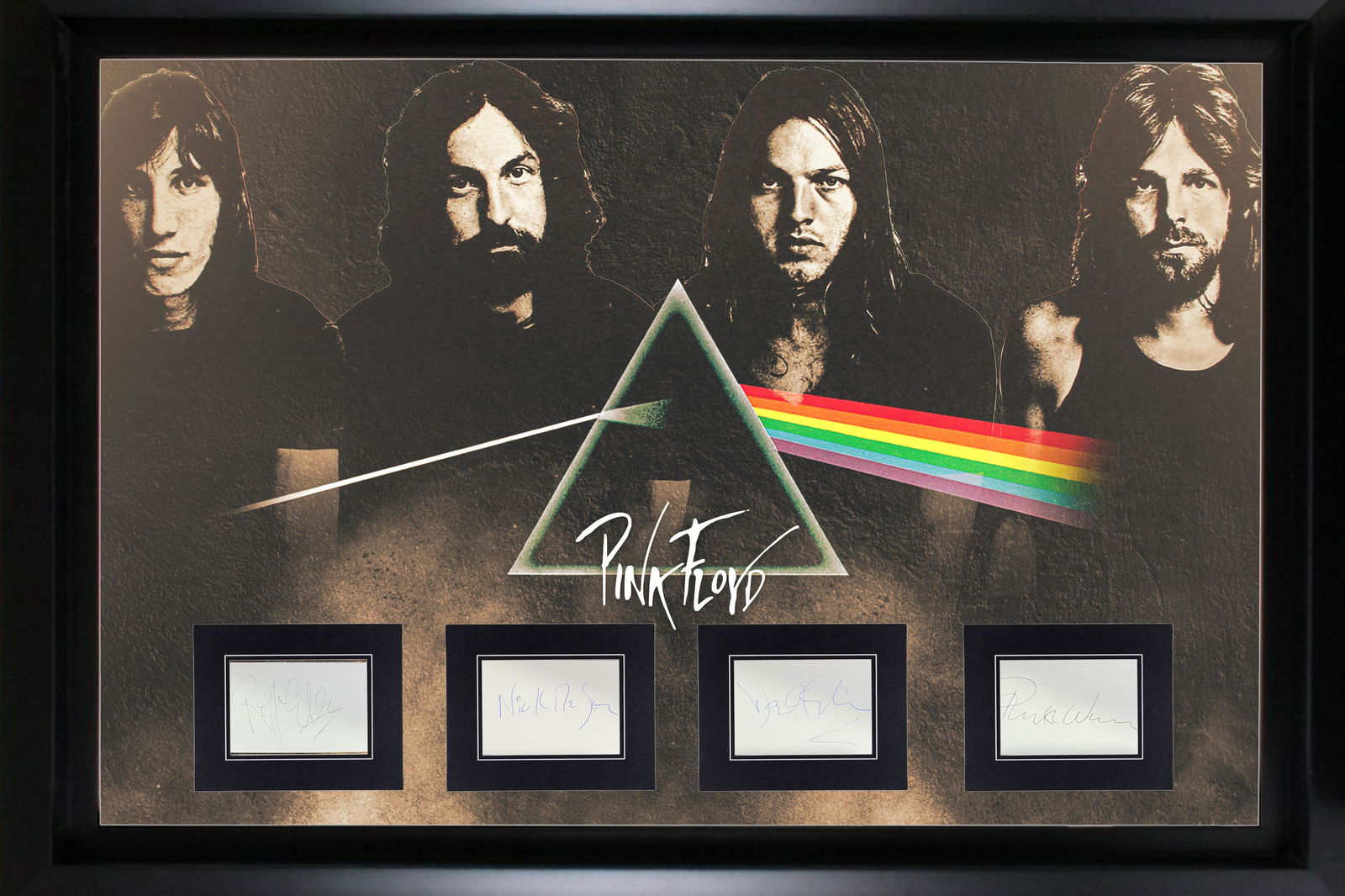 Pink Floyd Autographed Display All 4 (1 of 1)
