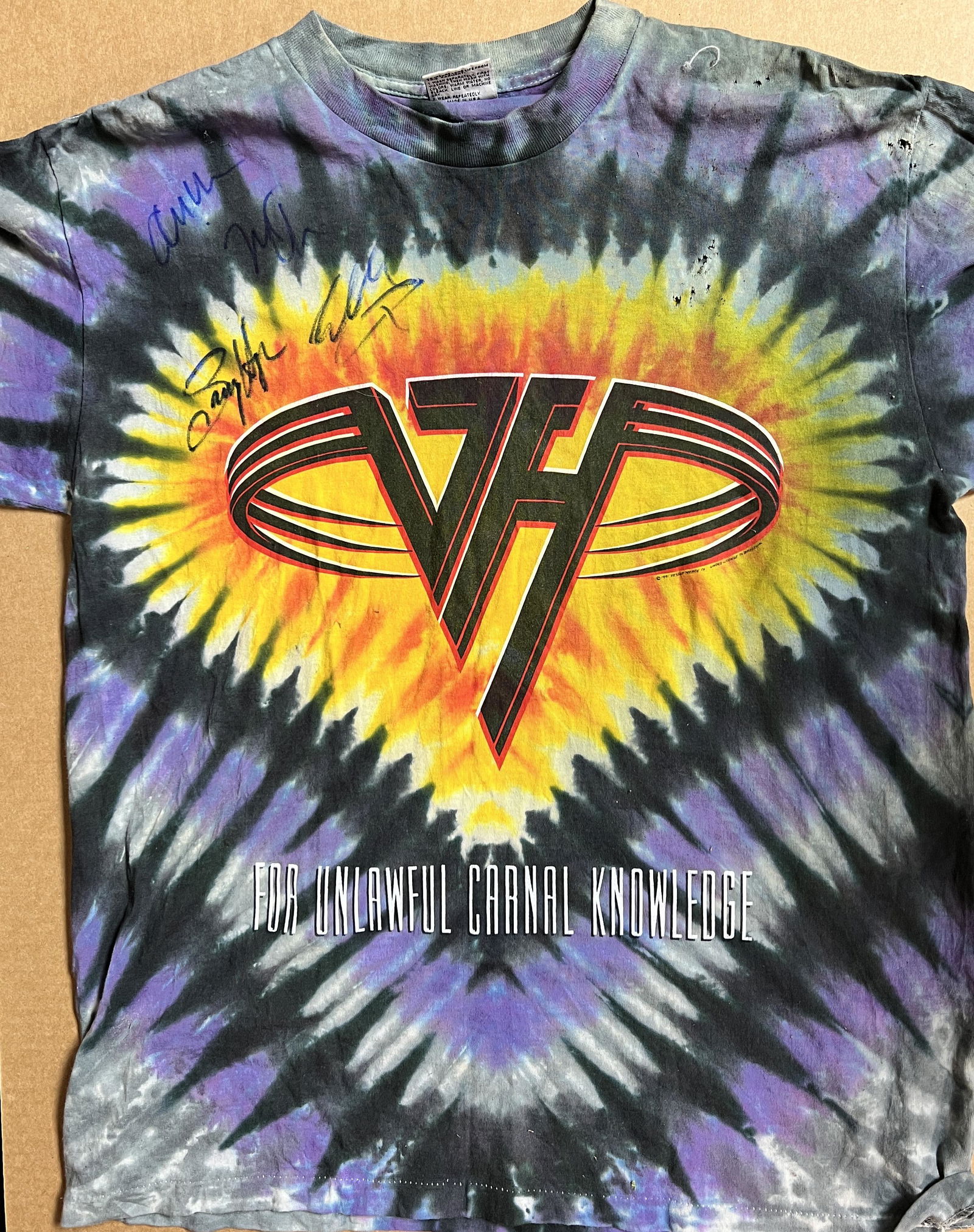 Van Halen Autographed Vintage Shirt RARE (1 of 1)