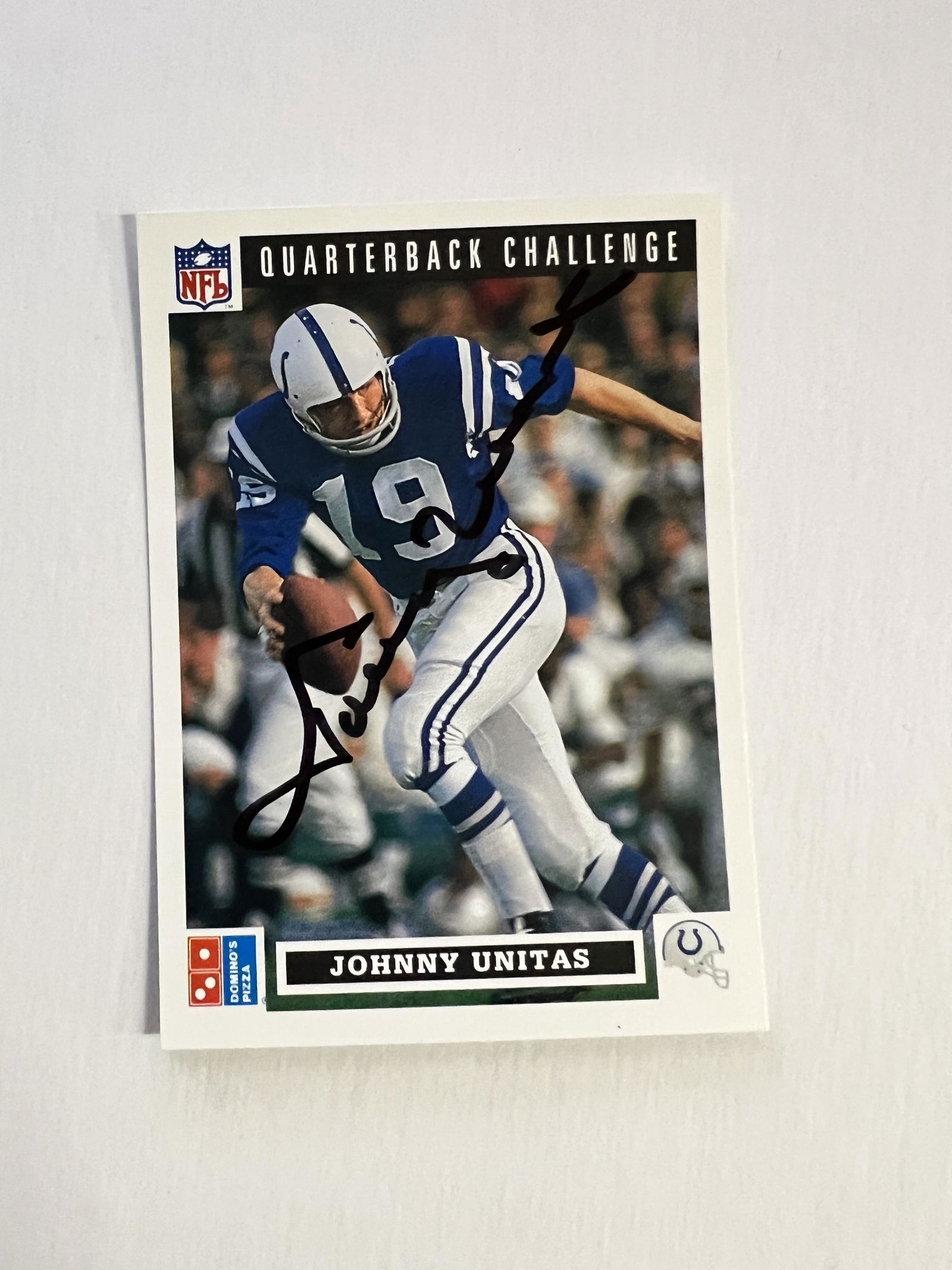 Johnny Unitas Autographed Card (1 of 1)