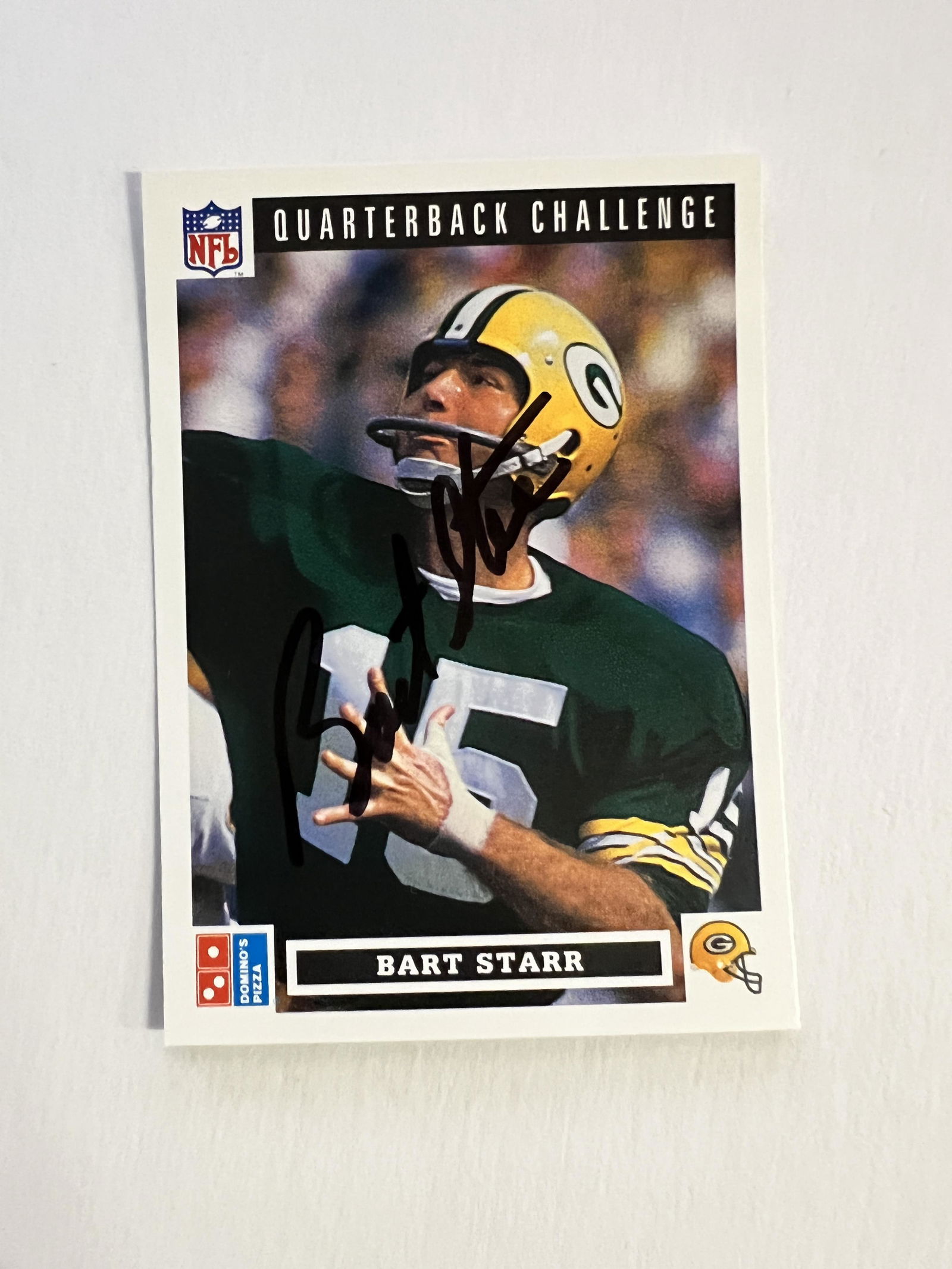 Bart STARR Autographed Card (1 of 1)