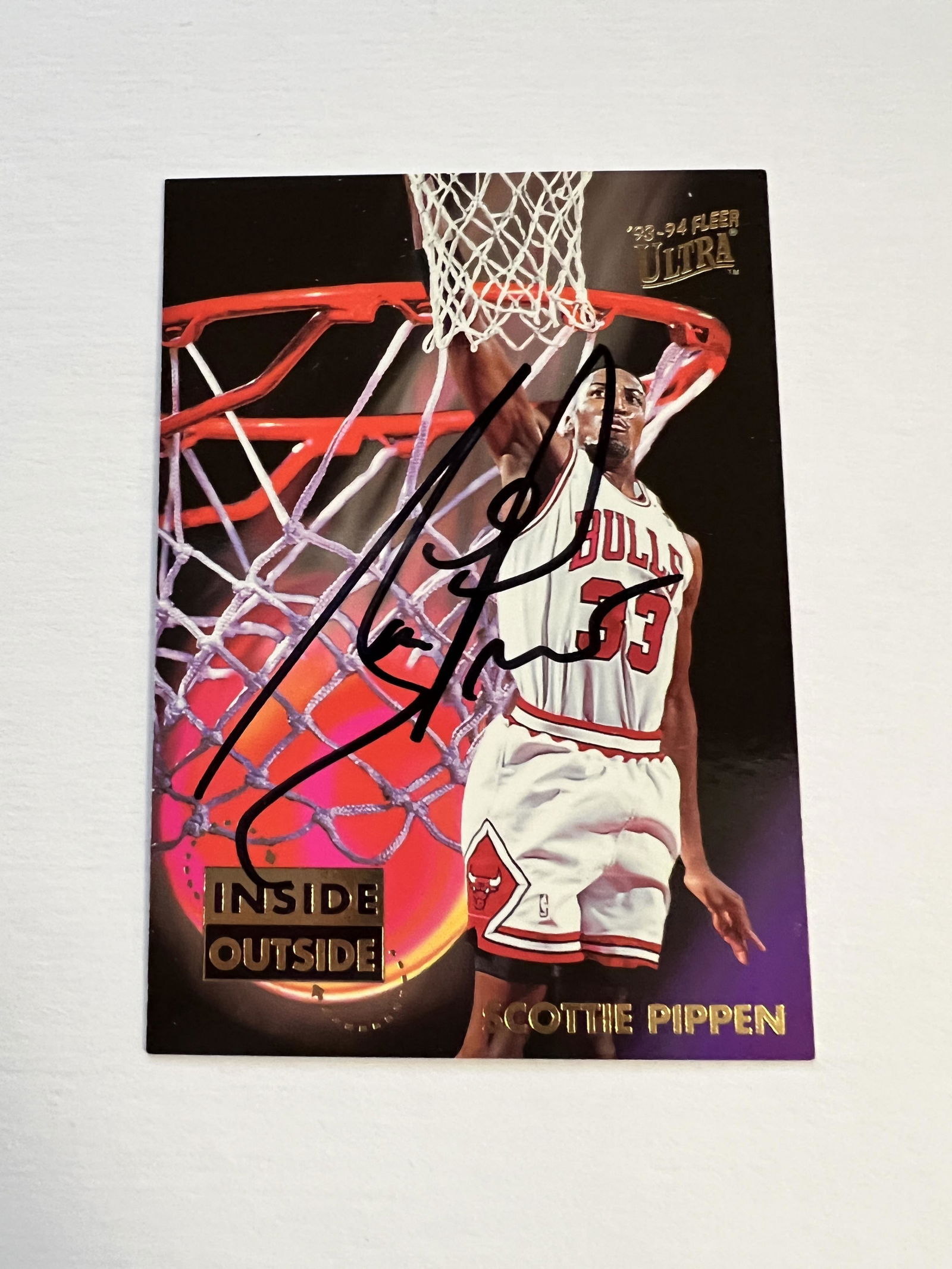Scottie Pippen Autographed Card (1 of 1)